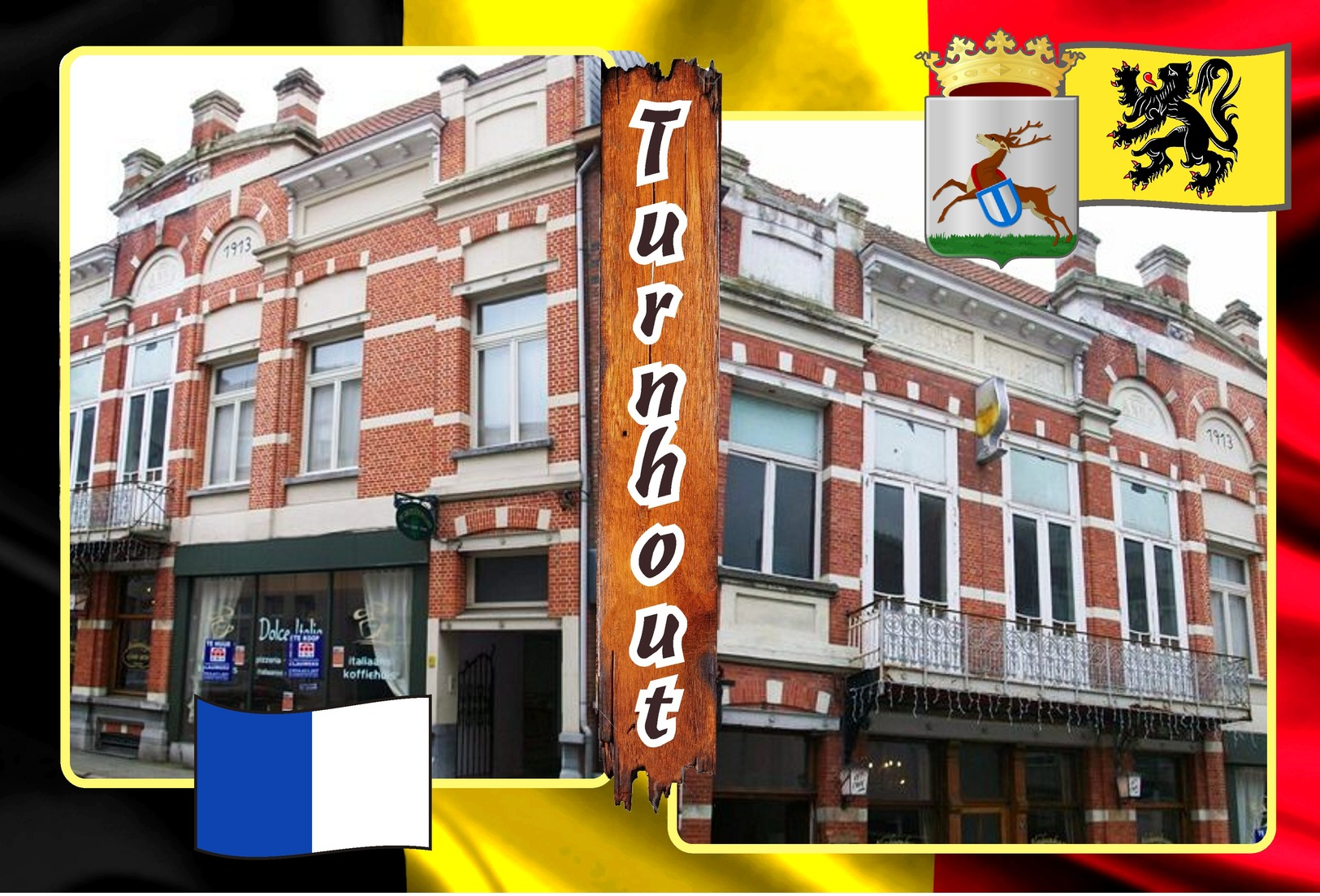 Postcards, REPRODUCTION, Municipalities Of Belgium, Turnhout, Duplex 295 - 345 = 51 Pcs. - Cartes Géographiques