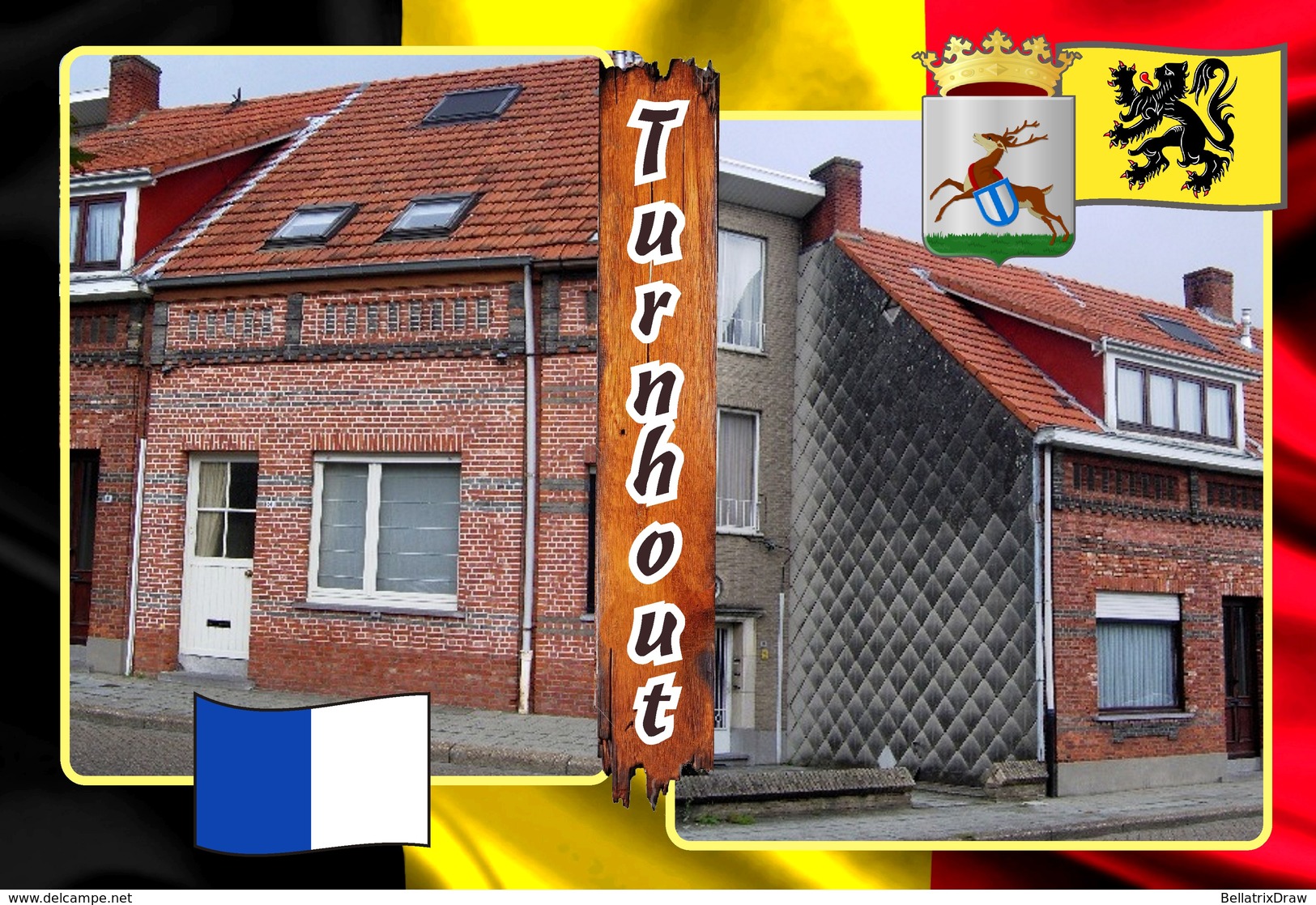 Postcards, REPRODUCTION, Municipalities of Belgium, Turnhout, duplex 295 - 345 = 51 pcs.