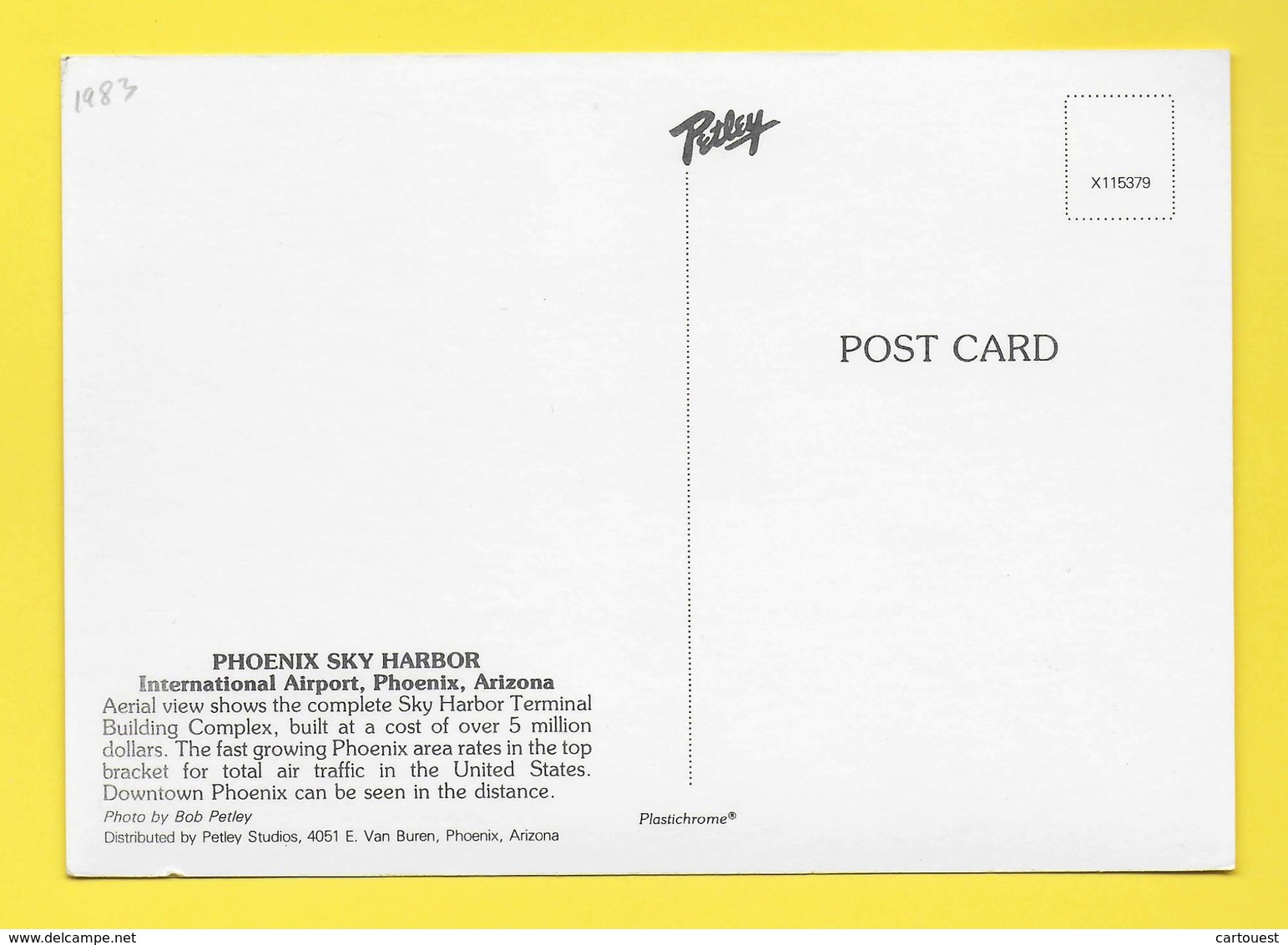 Flughafen ֎ AIRPORT ֎ AEROPORT ֎  Aérogare   Phoenix - Phoenix Sky Harbor Airport  ֎ 1983 - Phoenix