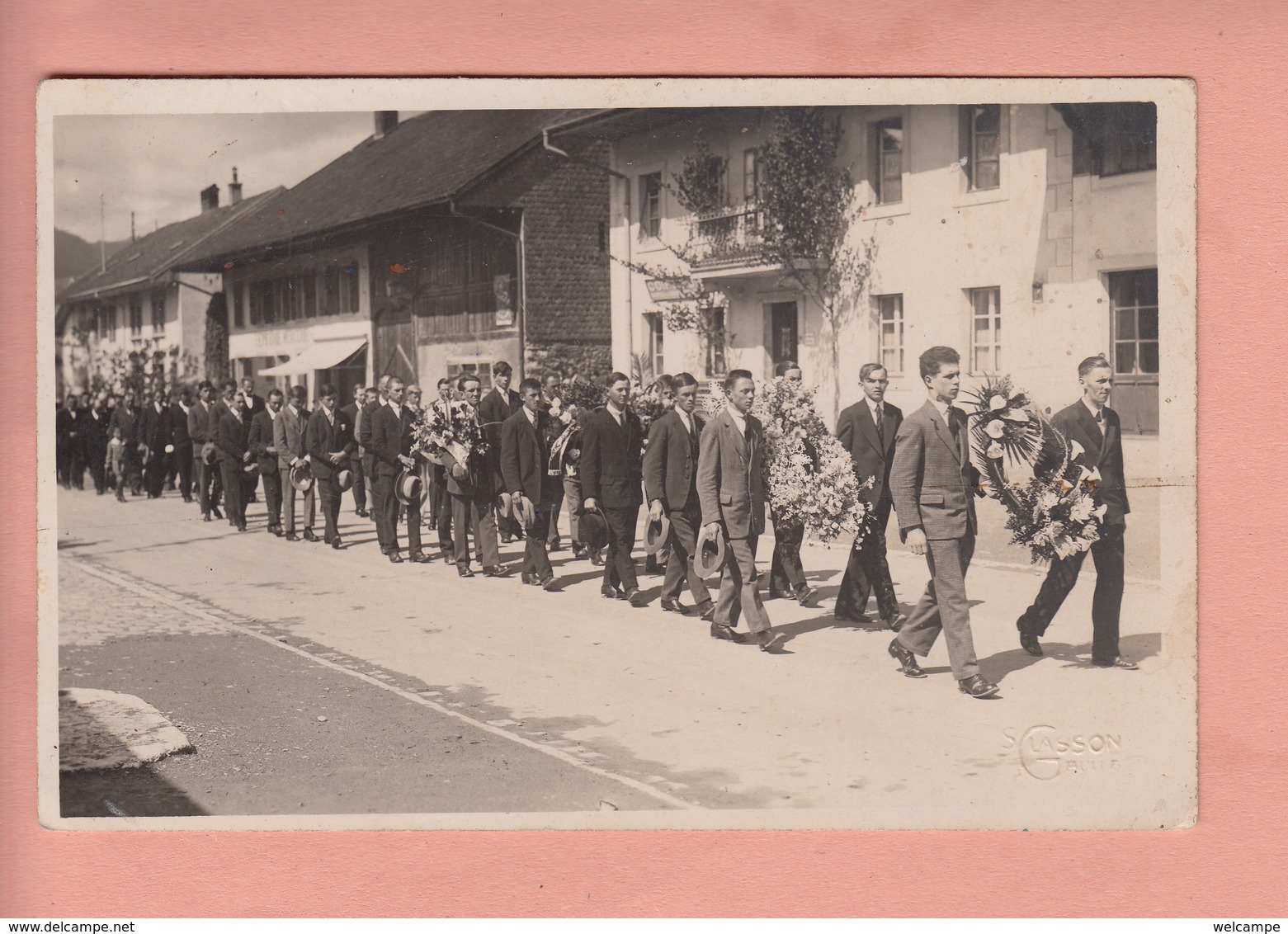 OUDE POSTKAART ZWITSERLAND - SCHWEIZ - SVIZZERA -   SUISSE -    BULLE - PHOTO GLASSON - Bulle