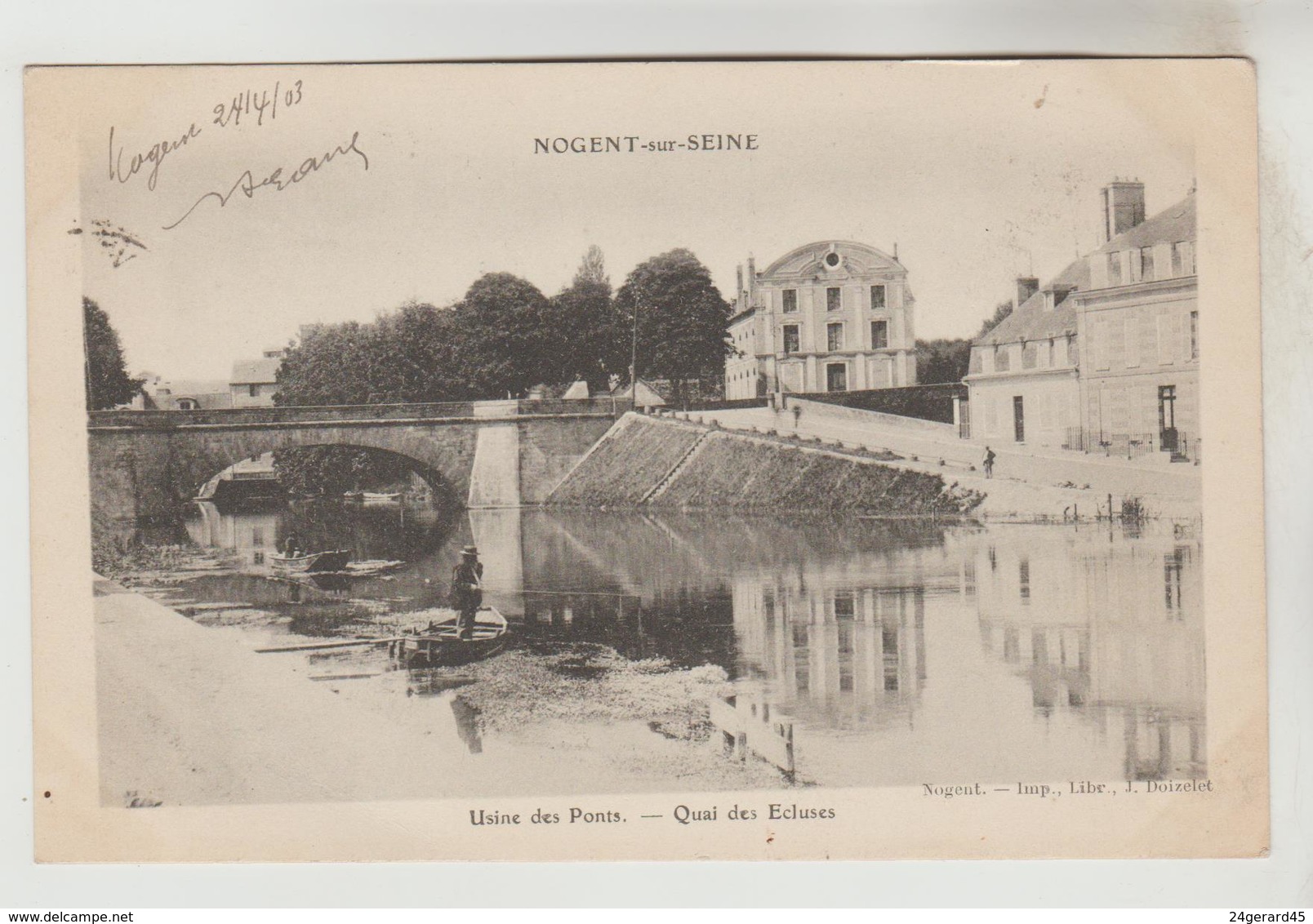 CPA PIONNIERE NOGENT SUR SEINE (Aube) - Usine Des Ponts Quai Des Ecluses - Nogent-sur-Seine