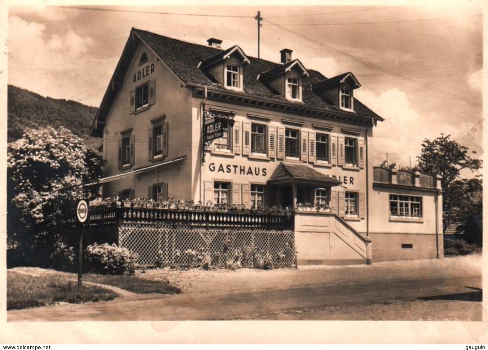 CPSM - FREIBURG I.Br. - Gasthaus "Z.ADLER"c - Weinort Glottertal ... - Freiburg I. Br.