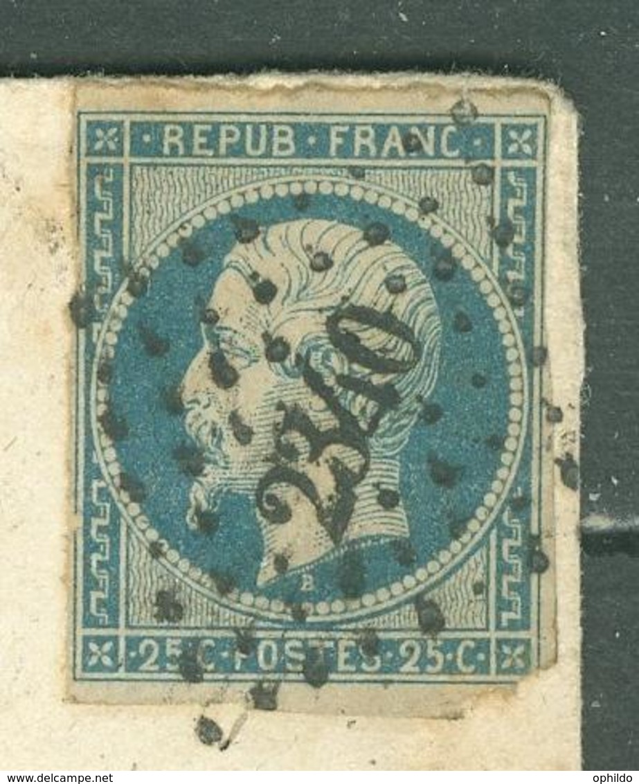 N° 10  Seul Sur Lettre  Orleans  PC 2340 Pour La Marne - 1849-1876: Période Classique