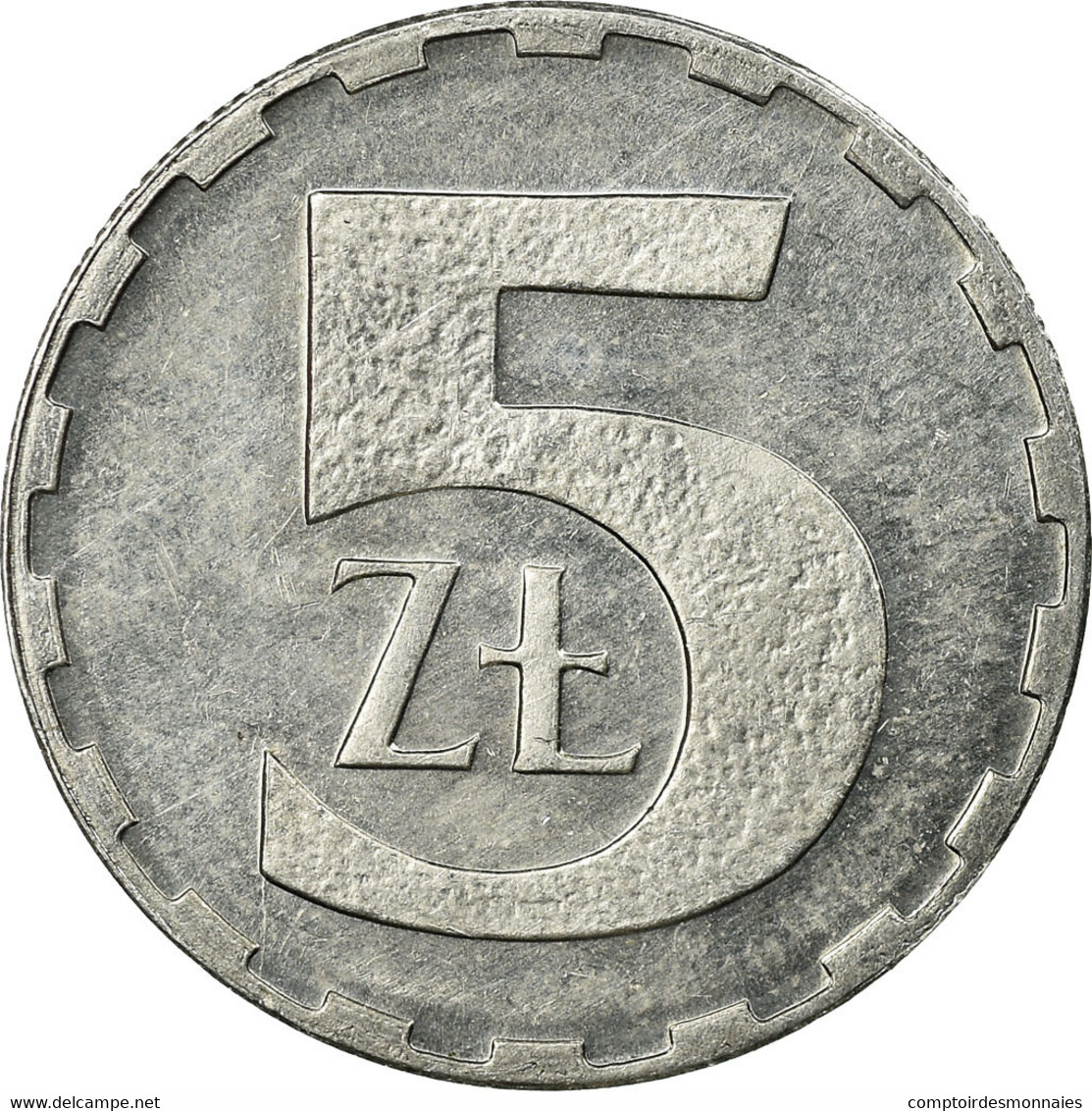 Monnaie, Pologne, 5 Zlotych, 1990, Warsaw, SUP, Aluminium, KM:81.3 - Polen