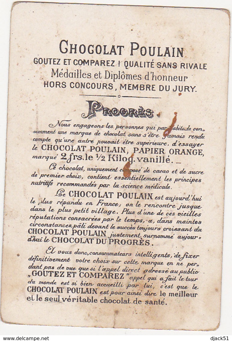 Chromo / CHOCOLAT POULAIN (Mère, Fille, Prière Avant Le Repas, Chien) - Poulain