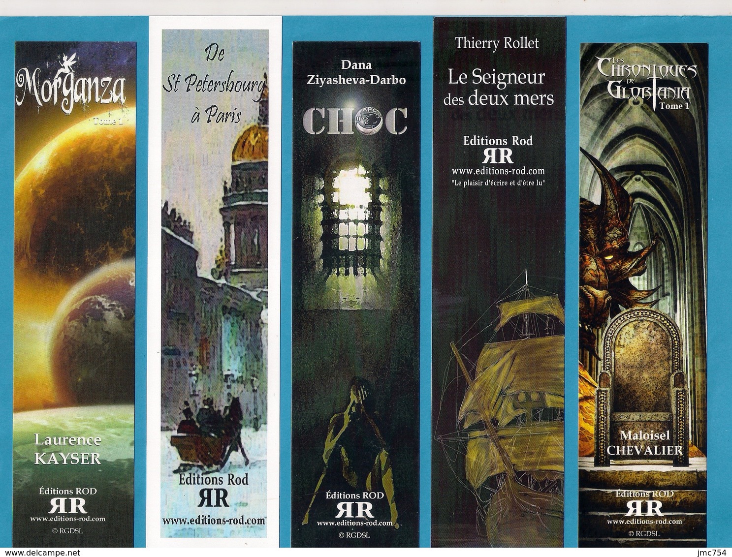 5 Marque Page  ROD éditions.   Bookmark. - Bookmarks