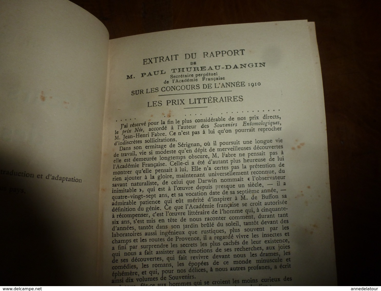 Entomologie par J. H. FABRE - Mœurs des insectes - avec 16 planches hors-texte