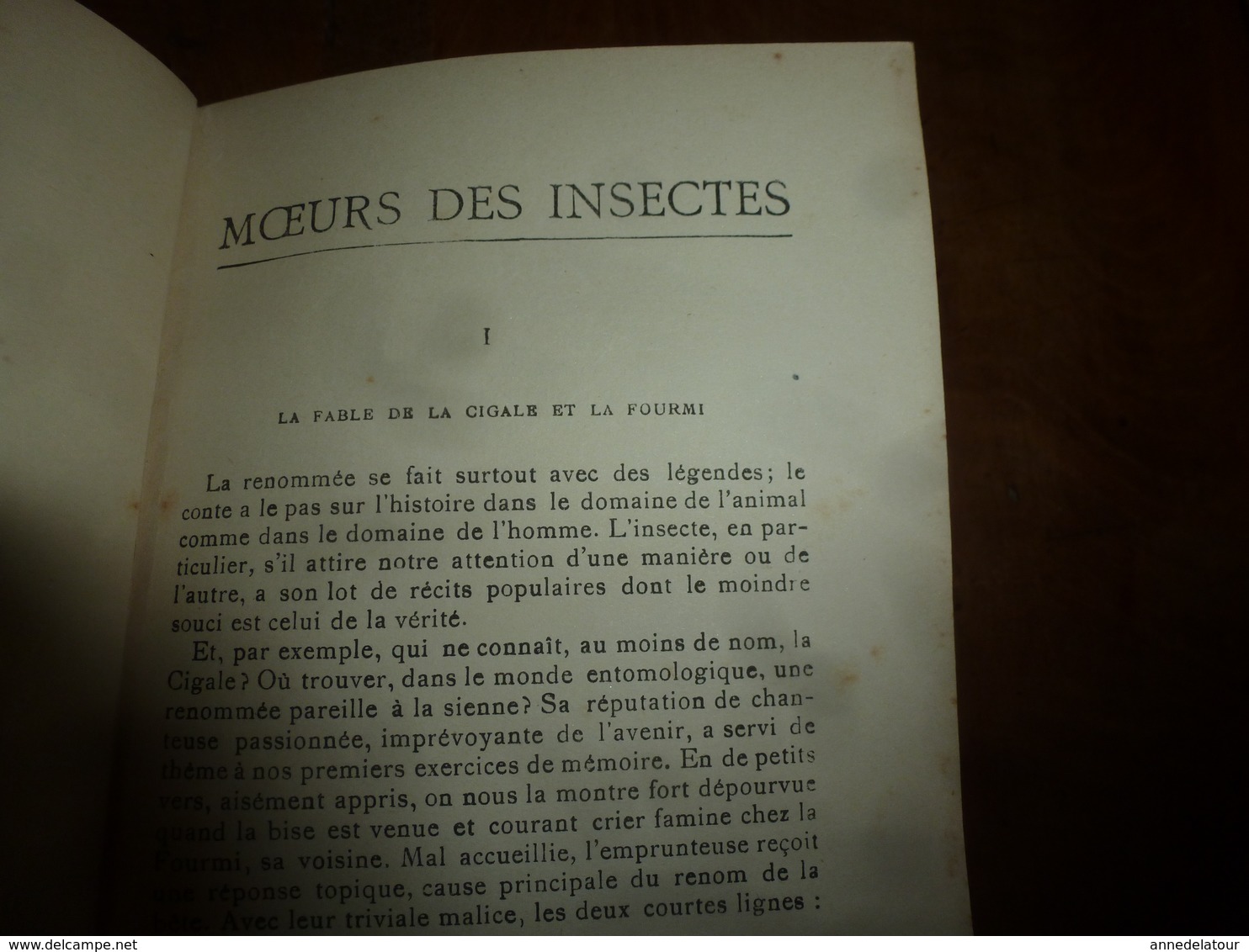 Entomologie par J. H. FABRE - Mœurs des insectes - avec 16 planches hors-texte