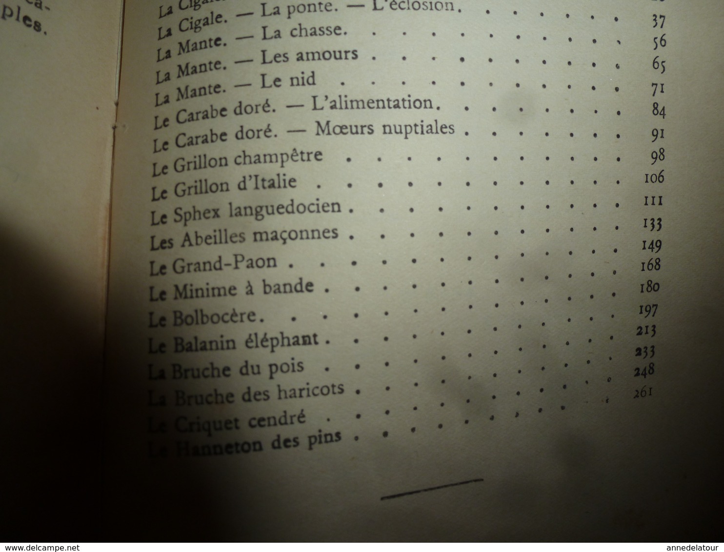 Entomologie par J. H. FABRE - Mœurs des insectes - avec 16 planches hors-texte