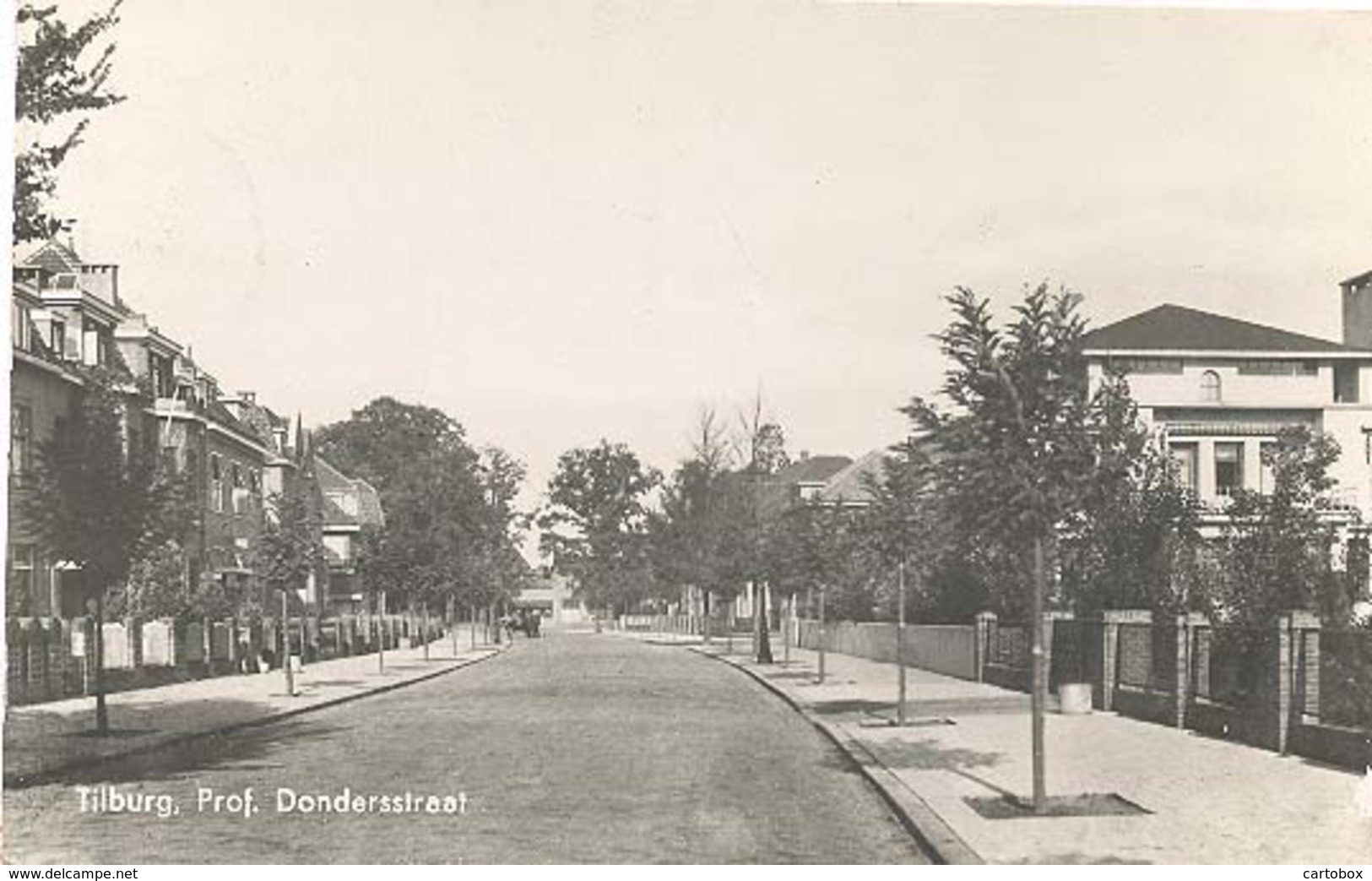 Tilburg, Prof. Dondersstraat   (glansfotokaart) - Tilburg