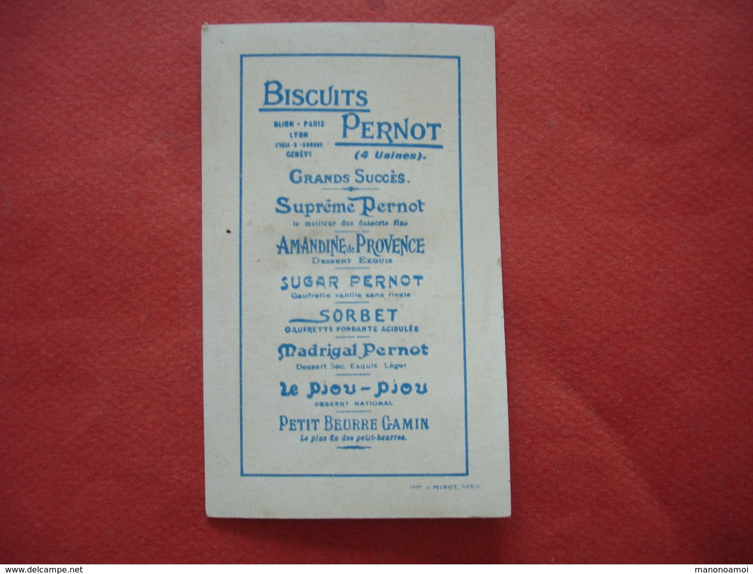 Biscuits Pernot Henri 4  Chromo - Pernot