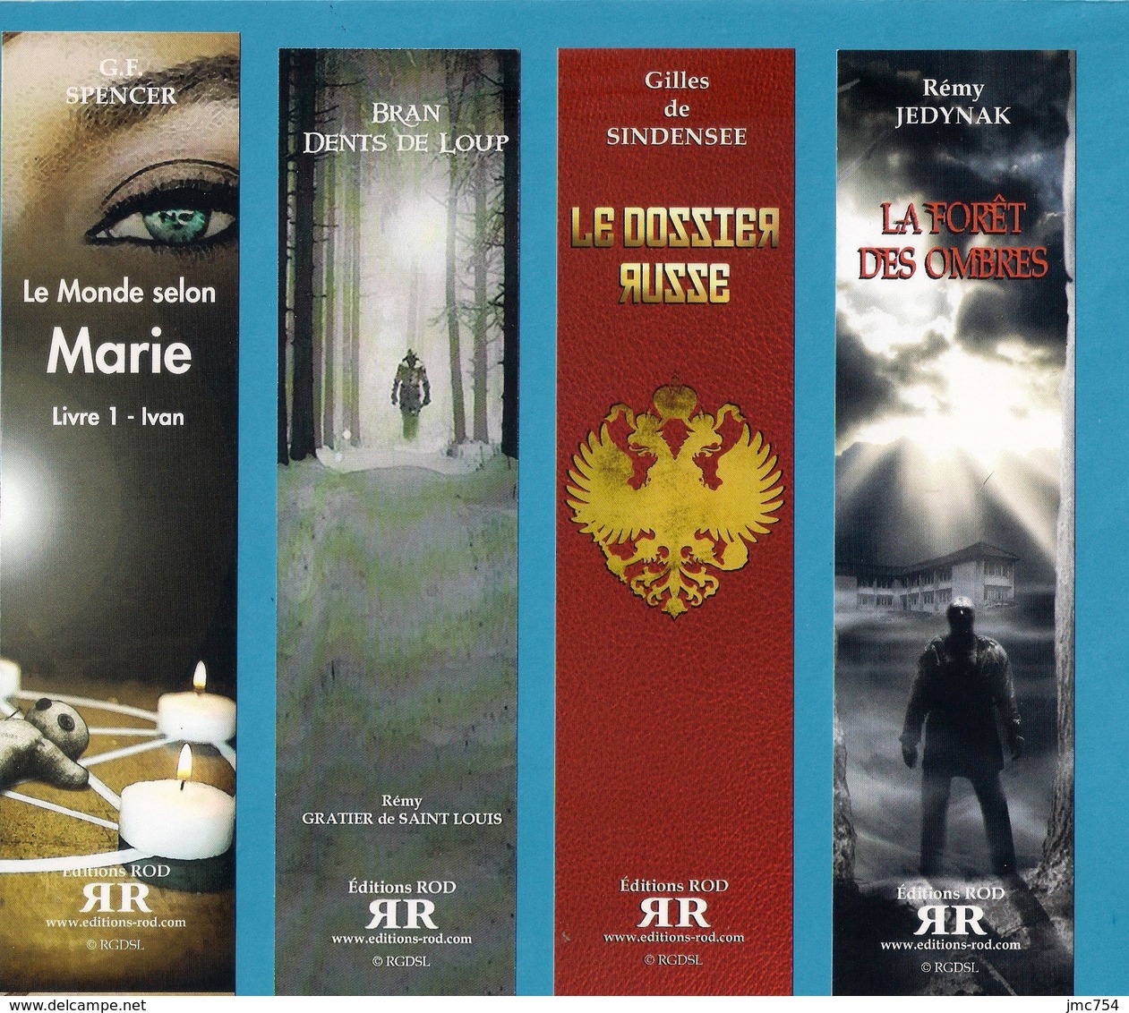 4 Marque Page  ROD éditions.   Bookmark. - Marque-Pages