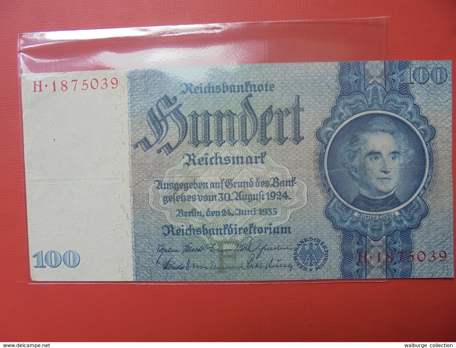 3eme REICH 100 MARK 1935"F" BELLE QUALITE ! - 100 Reichsmark