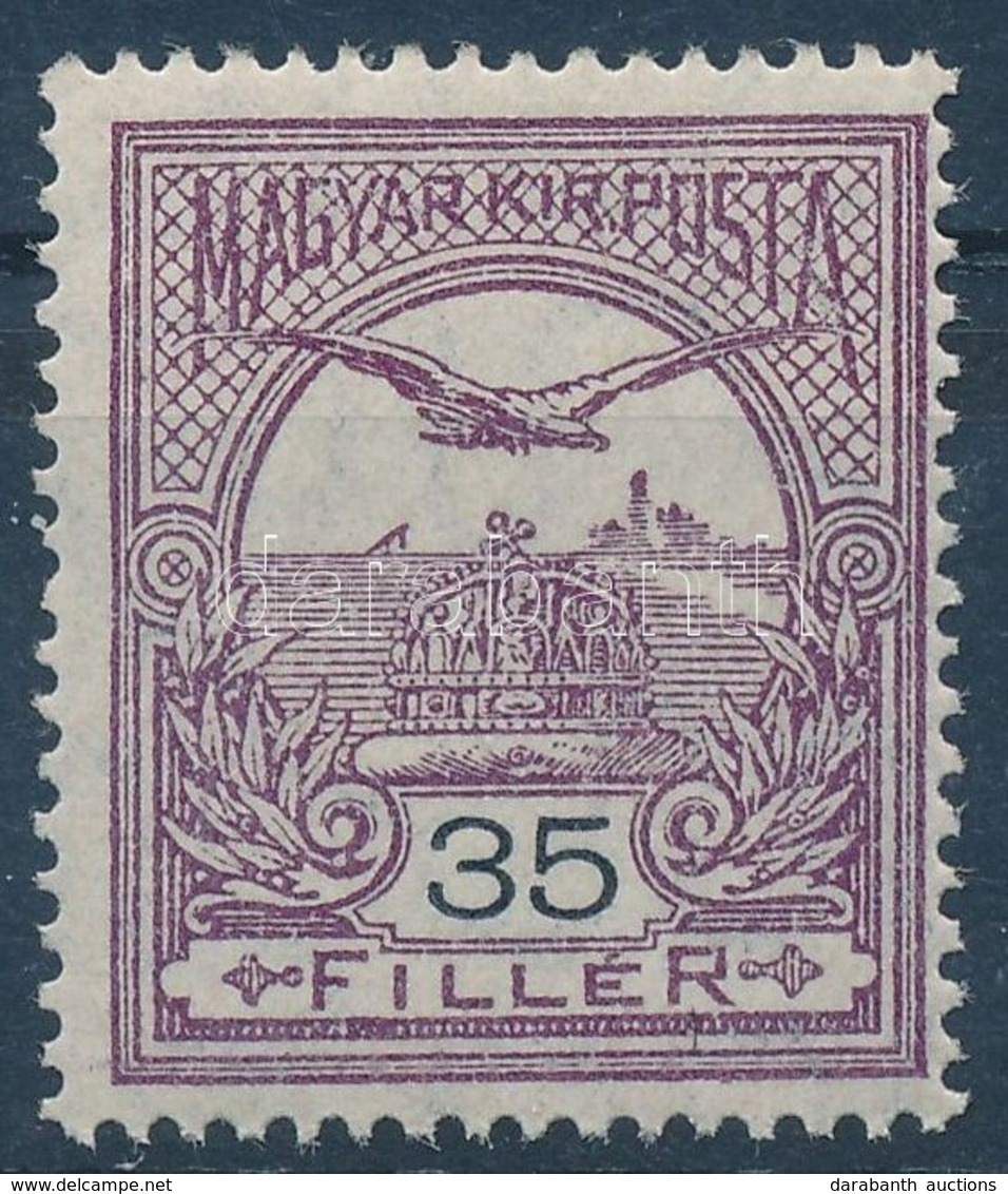 * 1913 Turul 35f Fekvő Vízjellel, Apró Falcnyommal  (45.000) - Other & Unclassified
