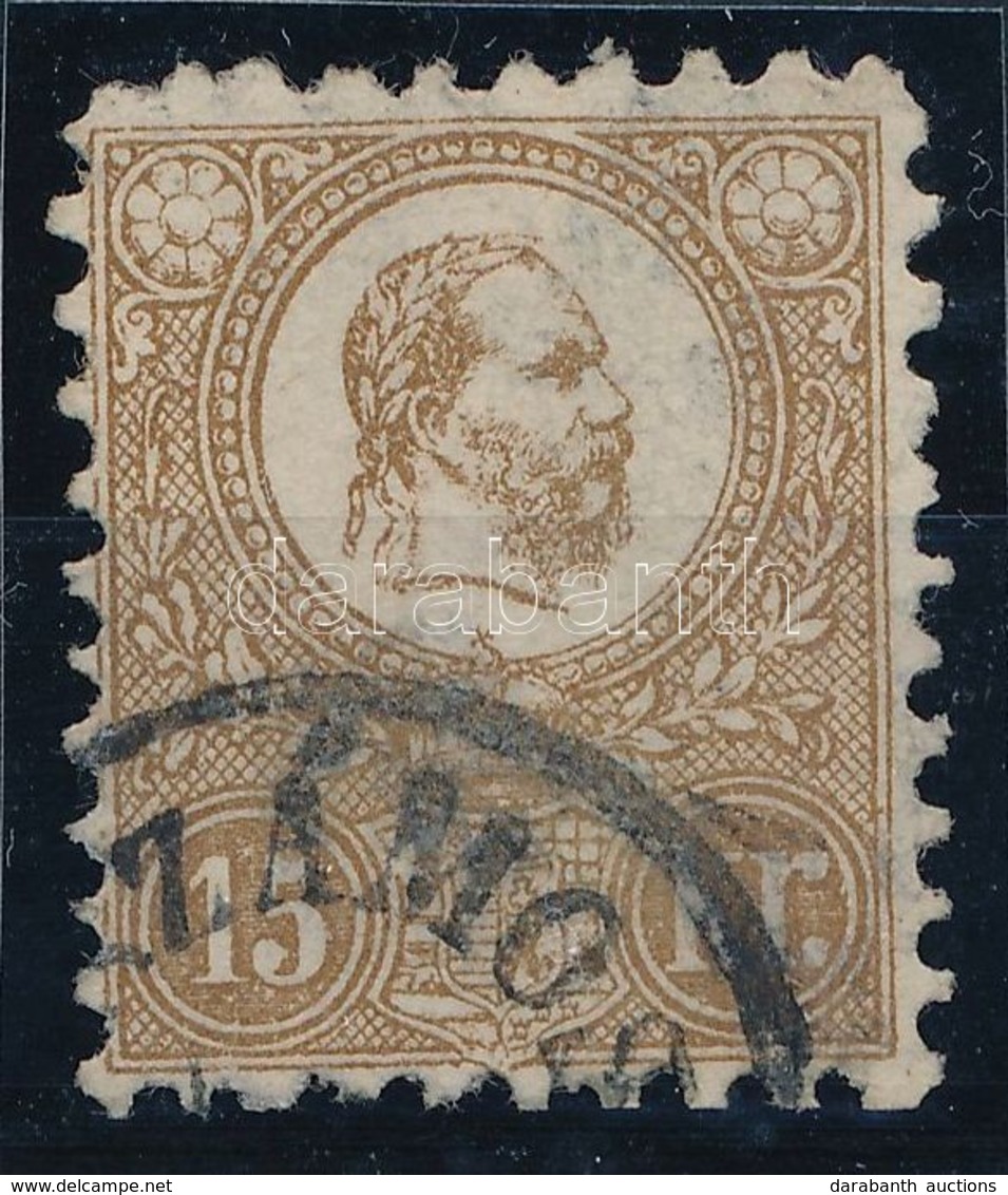 O 1871 Kőnyomat 15kr (29.000) Certificate: Ferchenbauer - Autres & Non Classés