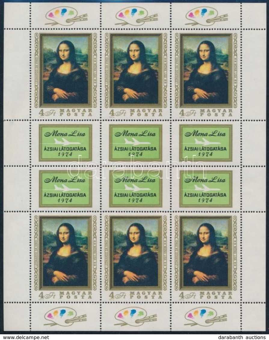 ** 1974 Mona Lisa Teljes ív (13.000) - Andere & Zonder Classificatie