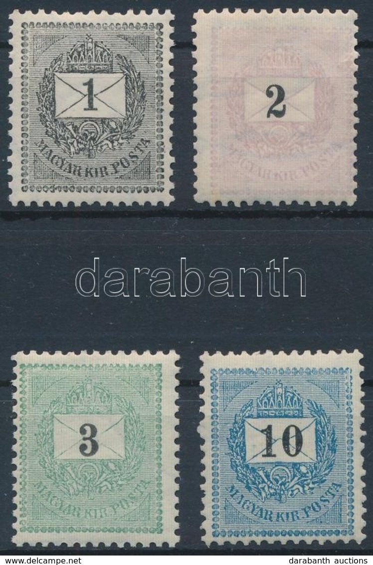 ** 1898 1kr, 2kr, 3kr, 10kr (11.400) - Andere & Zonder Classificatie