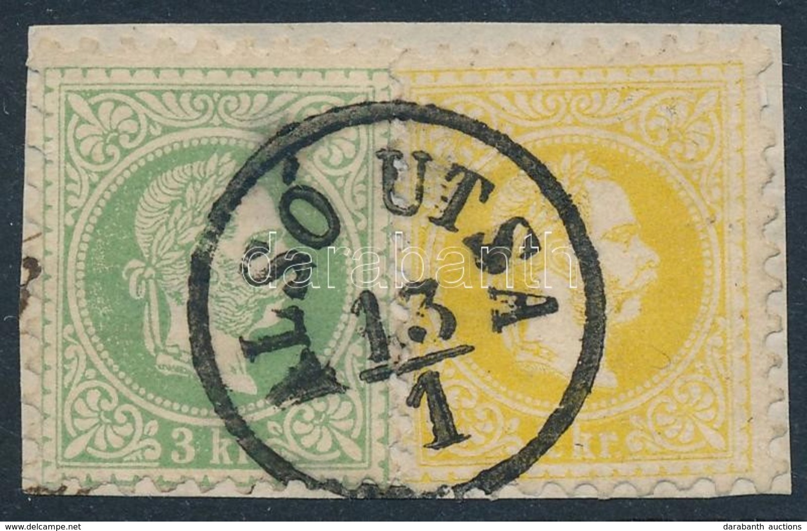 1867 2kr + 3kr  'ALSÓ UTSA' - Other & Unclassified