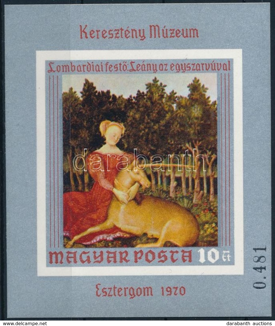 ** 1970 Festmény Vágott Blokk (3.500) - Andere & Zonder Classificatie