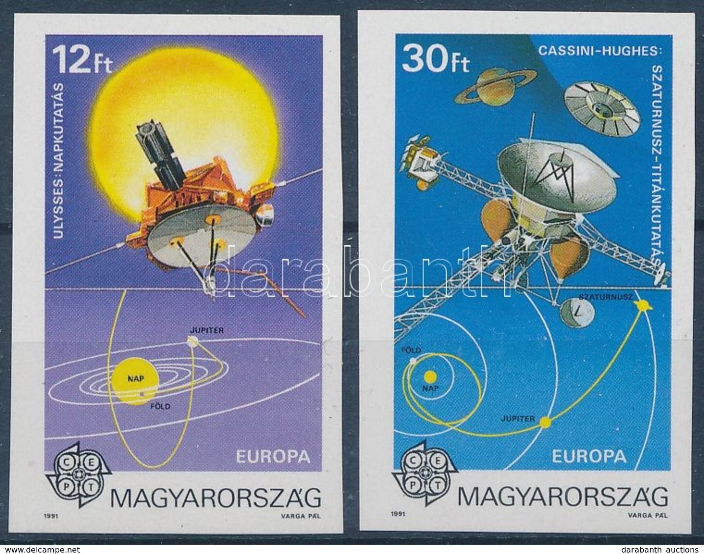 ** 1991 Europa: Európa Az űrben Vágott Sor (7.000) - Andere & Zonder Classificatie