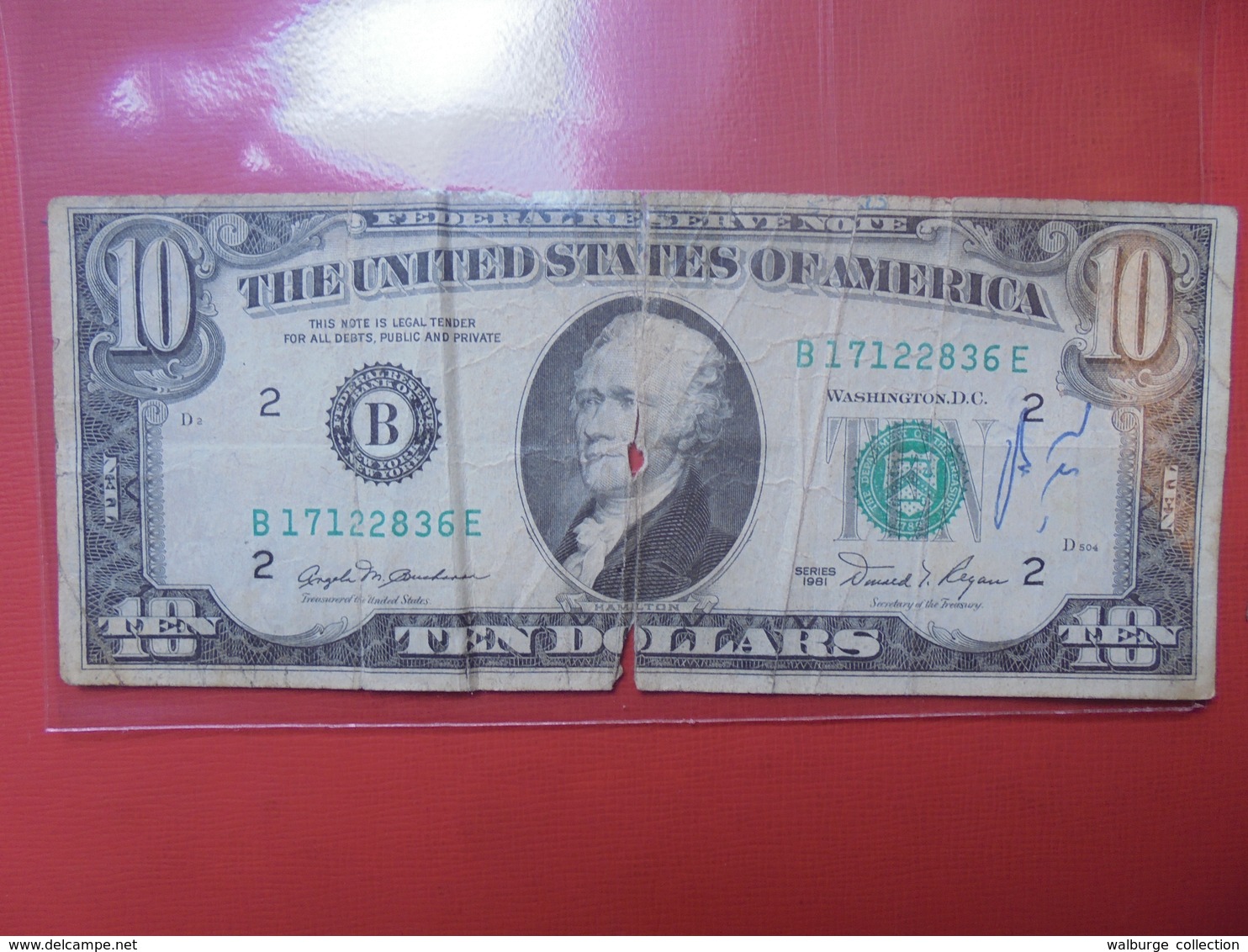U.S.A 10$ 1981 CIRCULER - Billets De La Federal Reserve (1928-...)