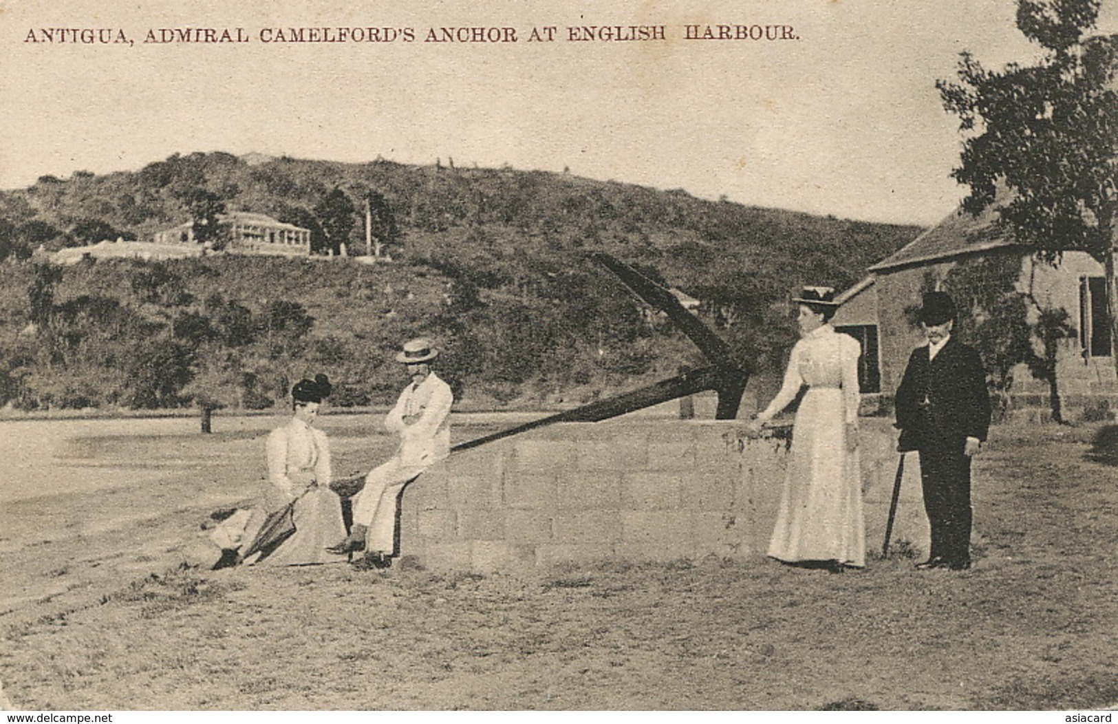 Antigua , Admiral Camelford's Anchor At English Harbour  The West Indian Picture - Antigua & Barbuda