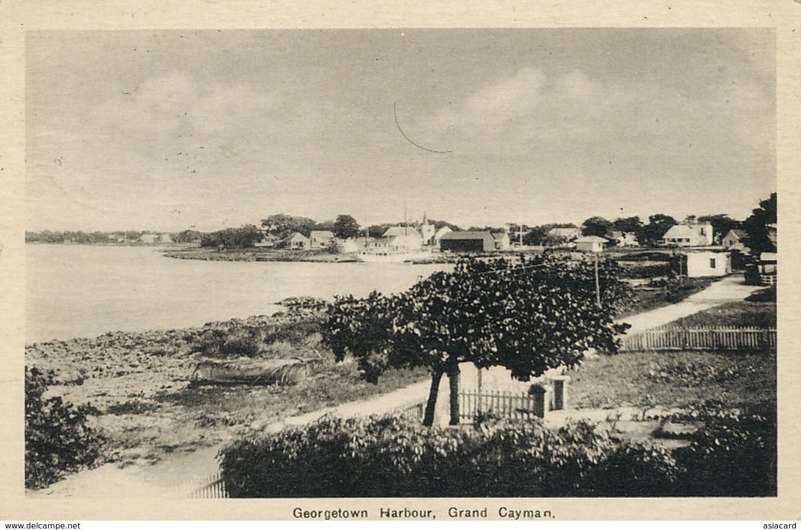 Grand Cayman , Georgetown Harbour  P. Used Stamped To Baron Gerard Vuillet 1939 - Caïman (Iles)