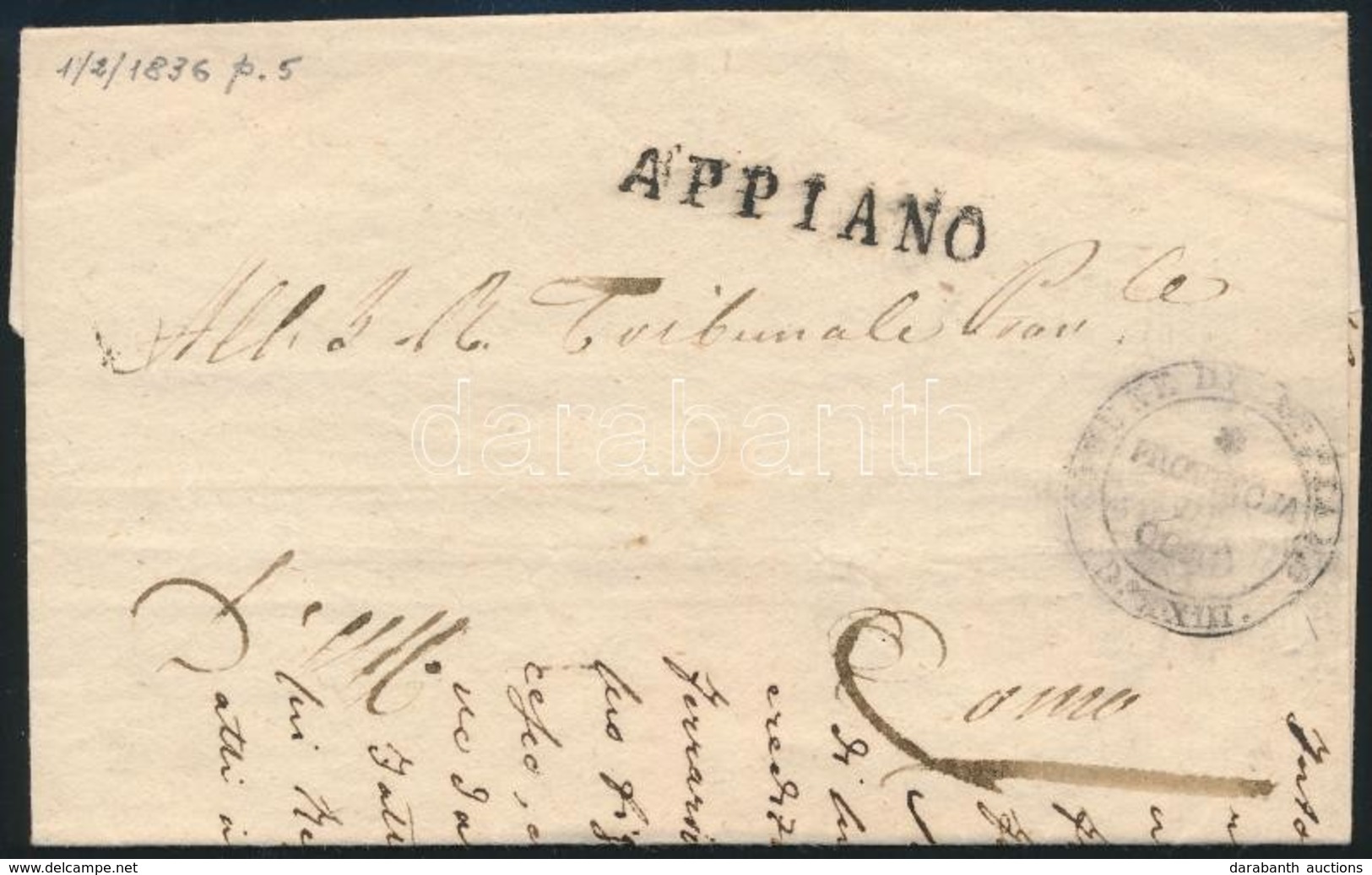 Olaszország 1836 - Andere & Zonder Classificatie