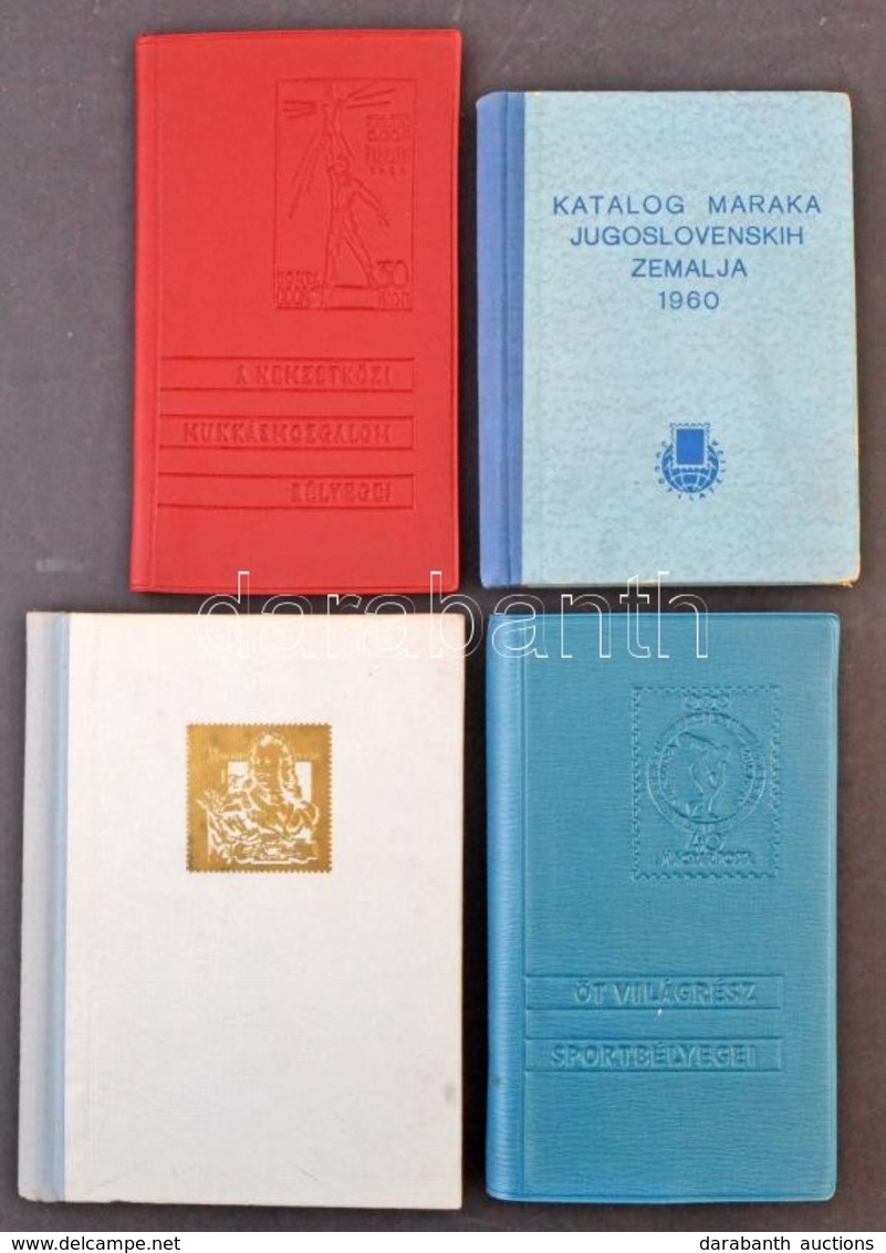 Hajdu Endre: Bélyeggyűjtés (1961) + Öt Világrész Sportbélyegei (Budapest, 1961) + A Nemzetközi Munkásmozgalom Bélyegei ( - Other & Unclassified