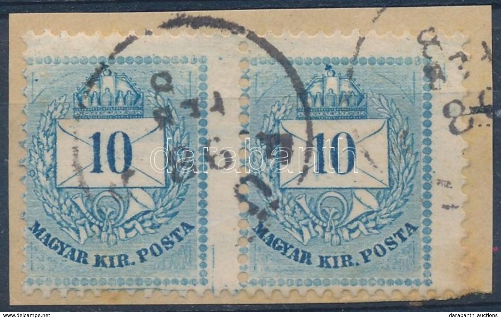 1881 10kr Erősen Elfogazott Pár Lemezhibákkal - Other & Unclassified