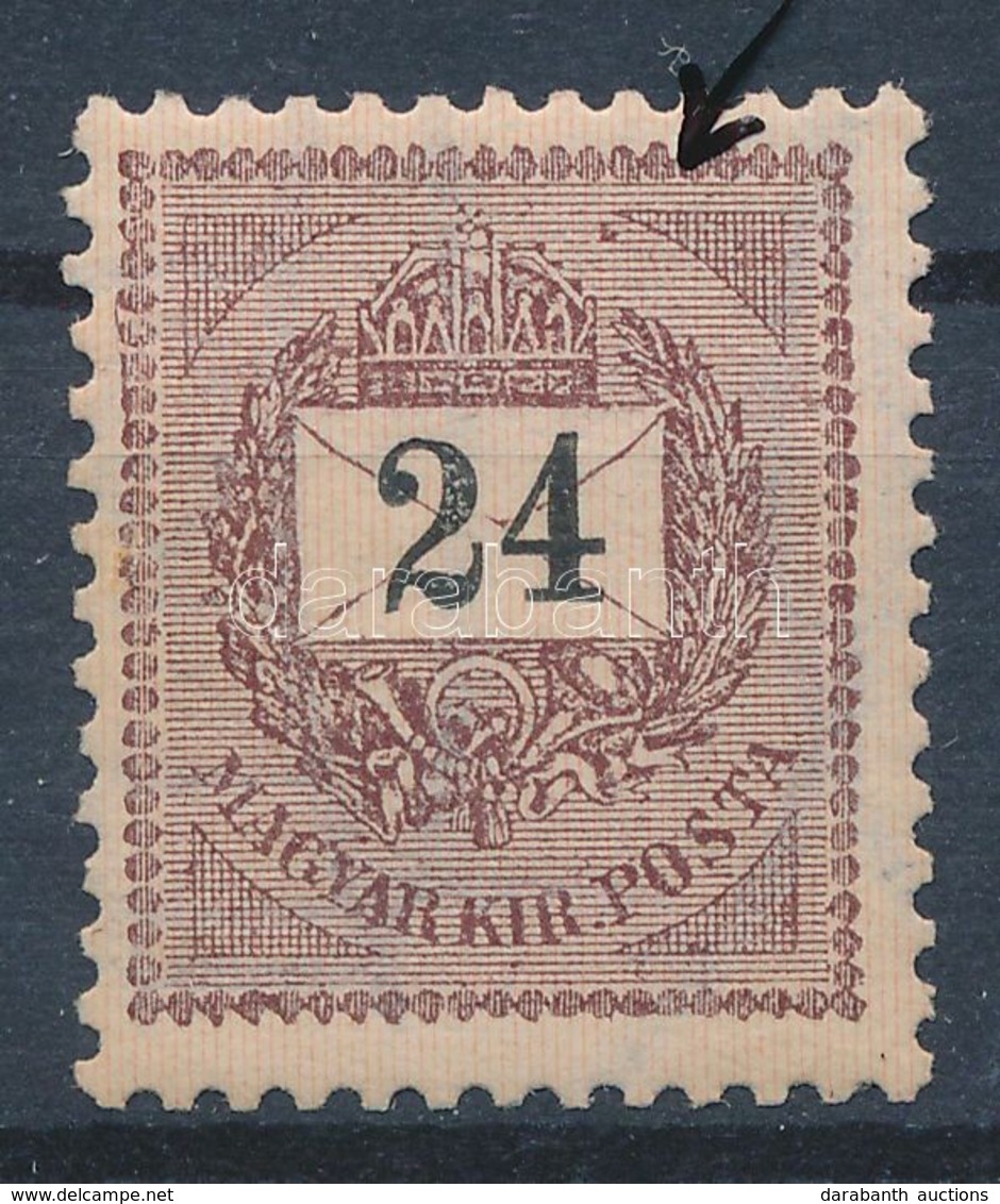 ** 1898 24kr Korona Felett Jobbra Lemezhiba - Andere & Zonder Classificatie