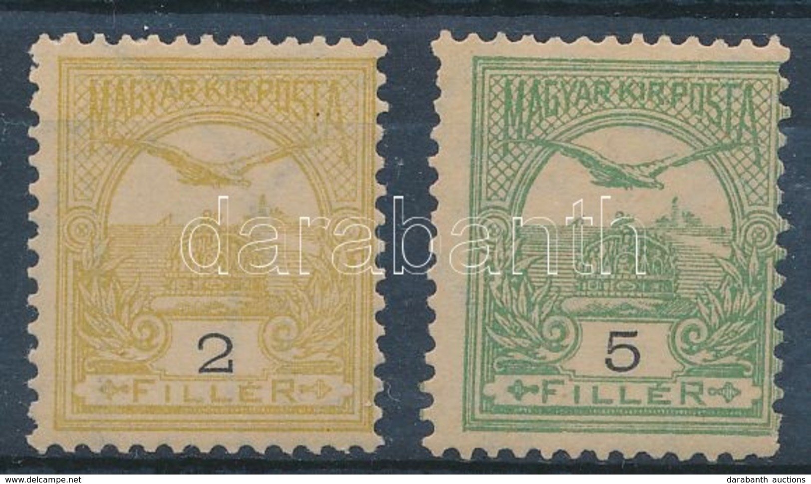 ** 1900 Turul 2f, 5f IV. Számvízjellel - Other & Unclassified