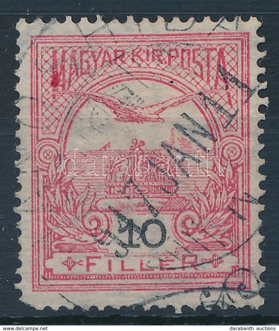 O 1913 Turul 10f 'M' Betűn Lemezhiba - Altri & Non Classificati