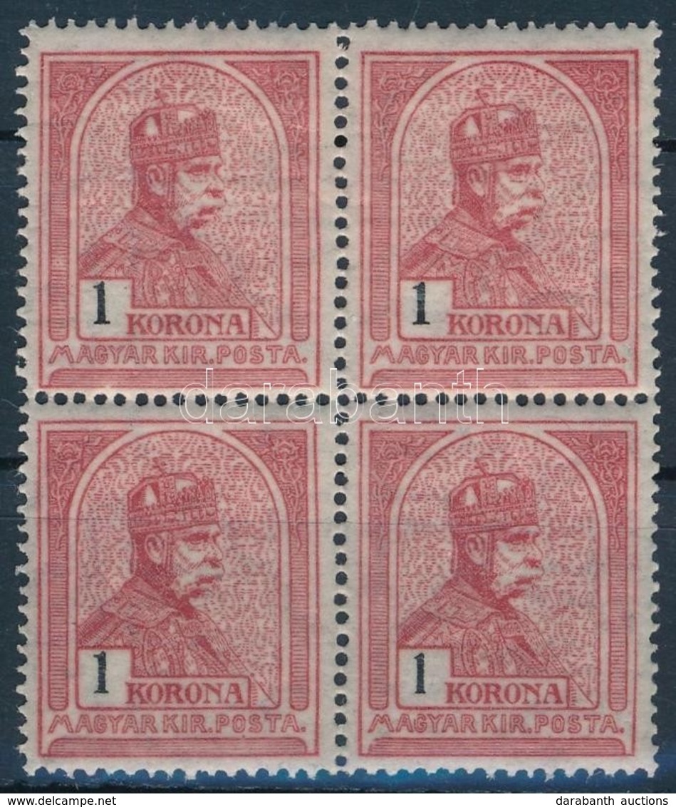 ** 1913 Turul 1K Négyestömb (5.600++) - Andere & Zonder Classificatie