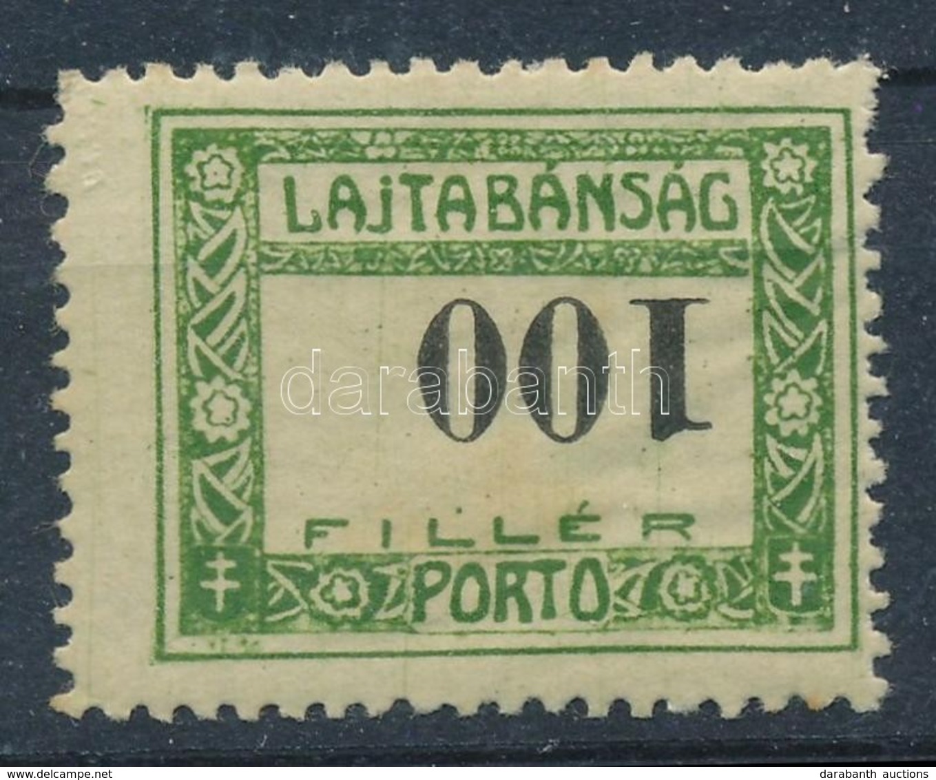 * Nyugat-Magyarország VII. 1921 Portó 100f Fordított értékszámmal, Bodor Vizsgálójellel - Andere & Zonder Classificatie