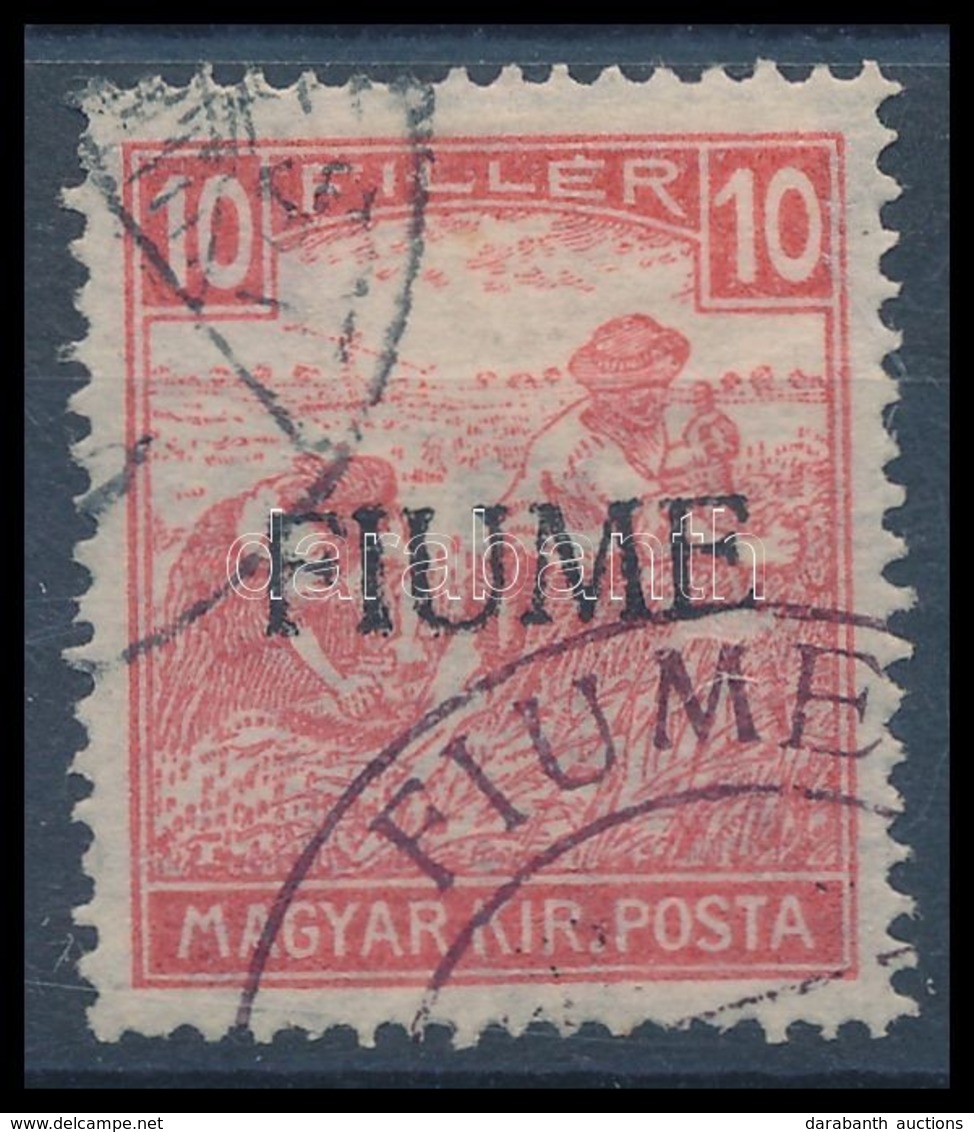 O Fiume 1918 Fehérszámú Arató 10f Garancia Nélkül (min 40.000) - Other & Unclassified