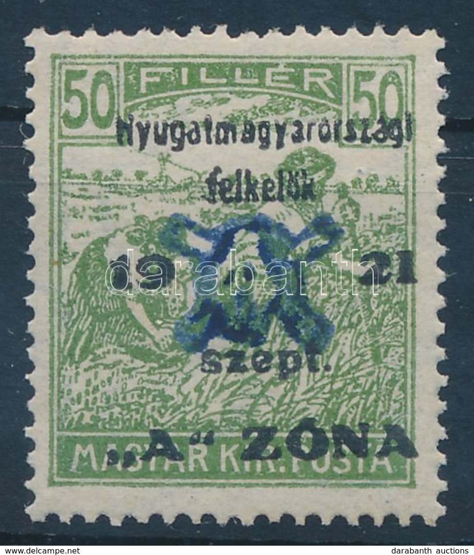 ** Nyugat-Magyarország II. 1921 Arató 50f Garancia Nélkül (18.000) - Other & Unclassified