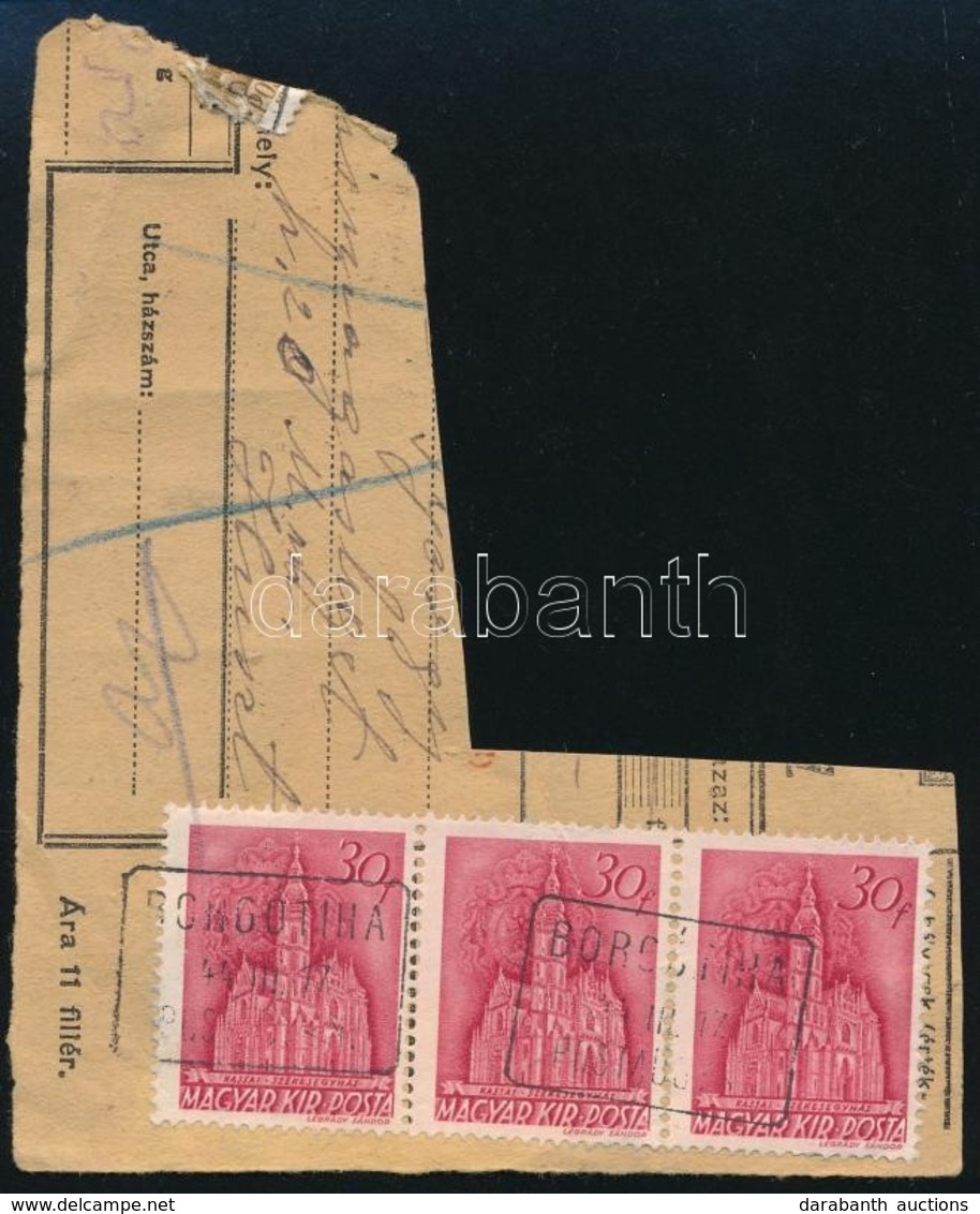1944 'BORGÓTIHA' Postaügynökségi Bélyegzés Kivágáson - Andere & Zonder Classificatie