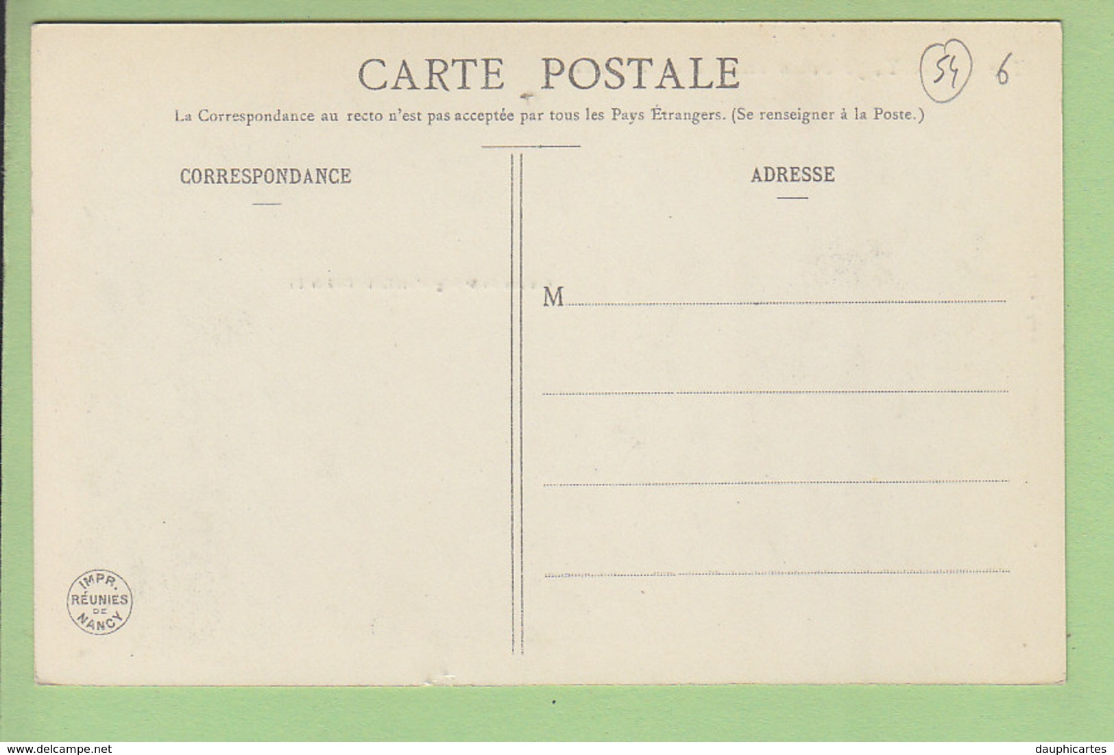 NANCY : Je Vous Envoie Ce Souvenir. Caserne 8e Régiment D'Artillerie. TBE. 2 Scans. Edition Imprimeries Réunies - Nancy