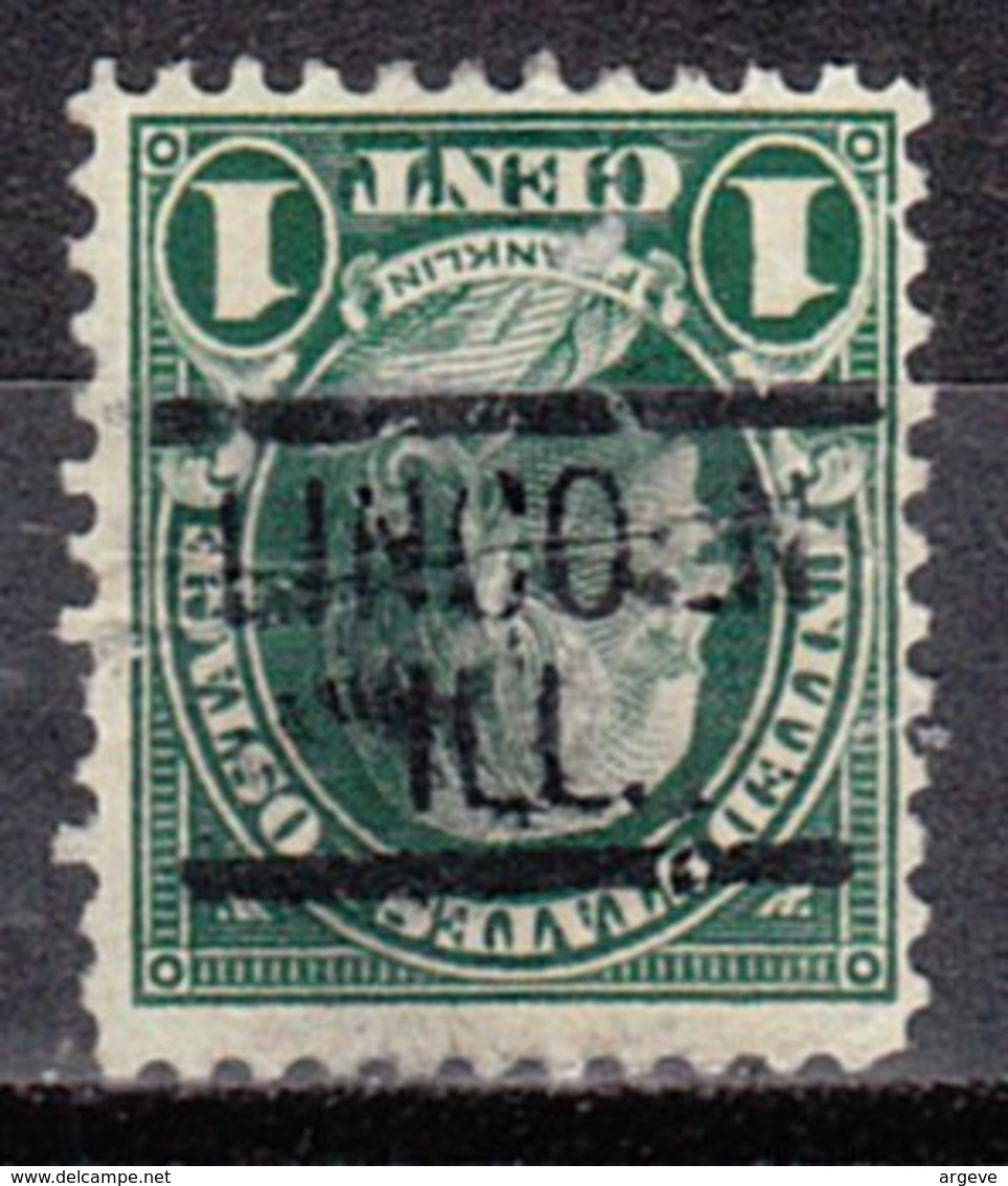 USA Precancel Vorausentwertung Preo, Locals Illinois, Lincoln 552-548, Middle Crease - Vorausentwertungen