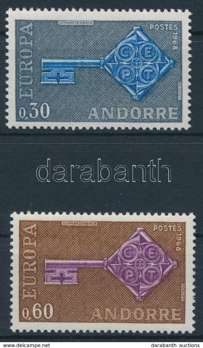 ** 1968 Európa Sor,
Europe Set
Mi 208-209 - Other & Unclassified