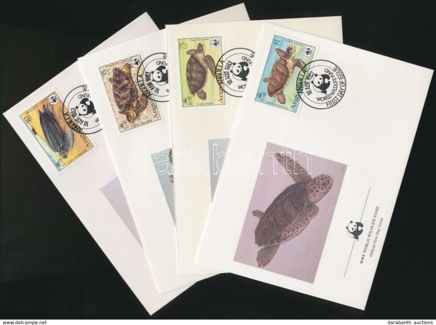 ** 1983 WWF: Jaguár Sor Mi 541A-544A + 4 FDC - Other & Unclassified
