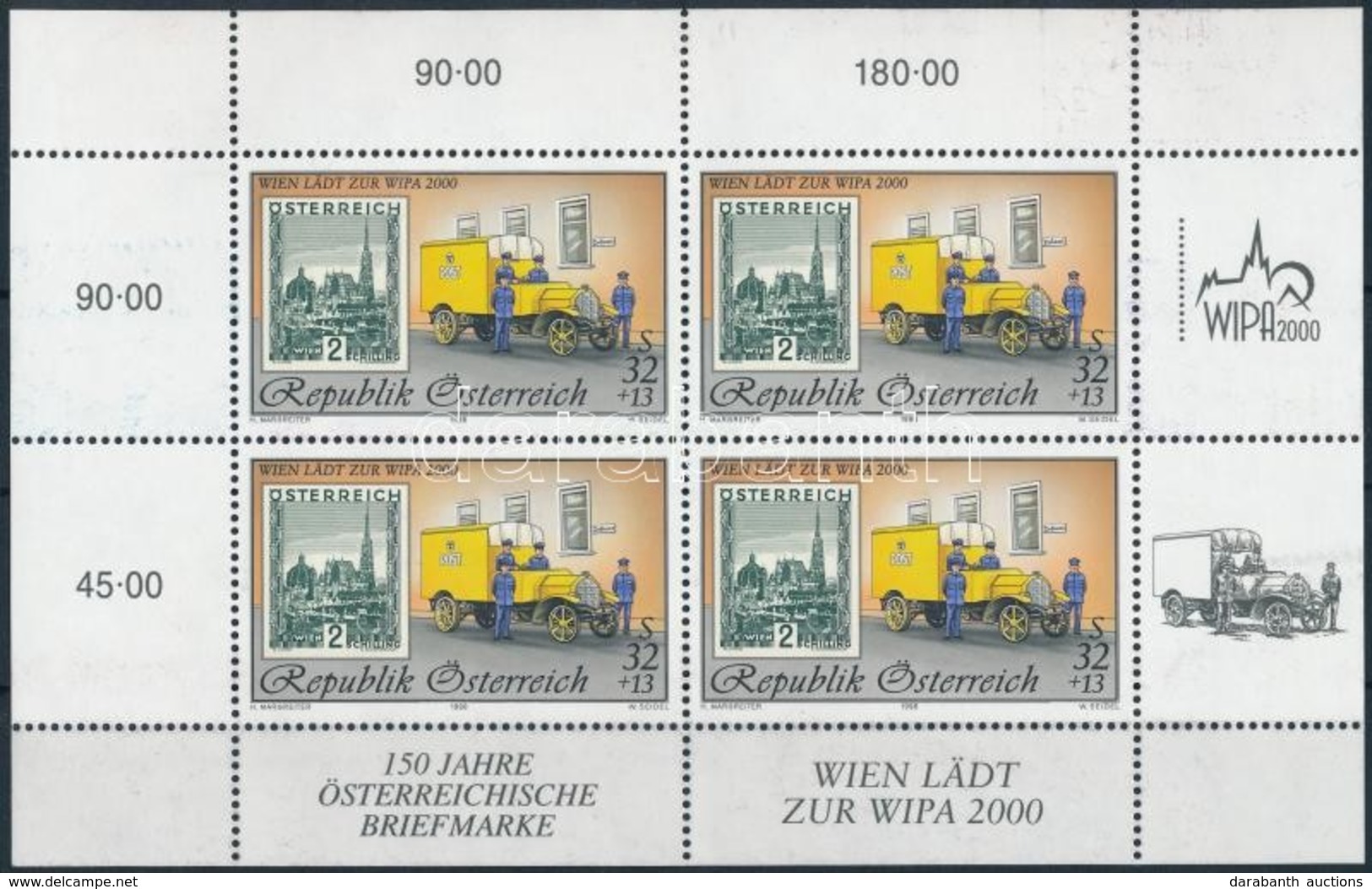 ** 1998 WIPA 2000, Bécs Kisív,
WIPA 2000, Vienna Mini Sheet
Mi 2270 - Other & Unclassified