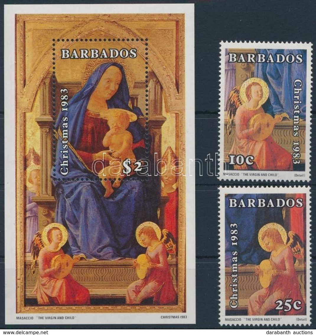 ** 1983 Karácsony Sor + Blokk,
Christmas Set + Block
Mi 597-598 + Mi 16 - Other & Unclassified