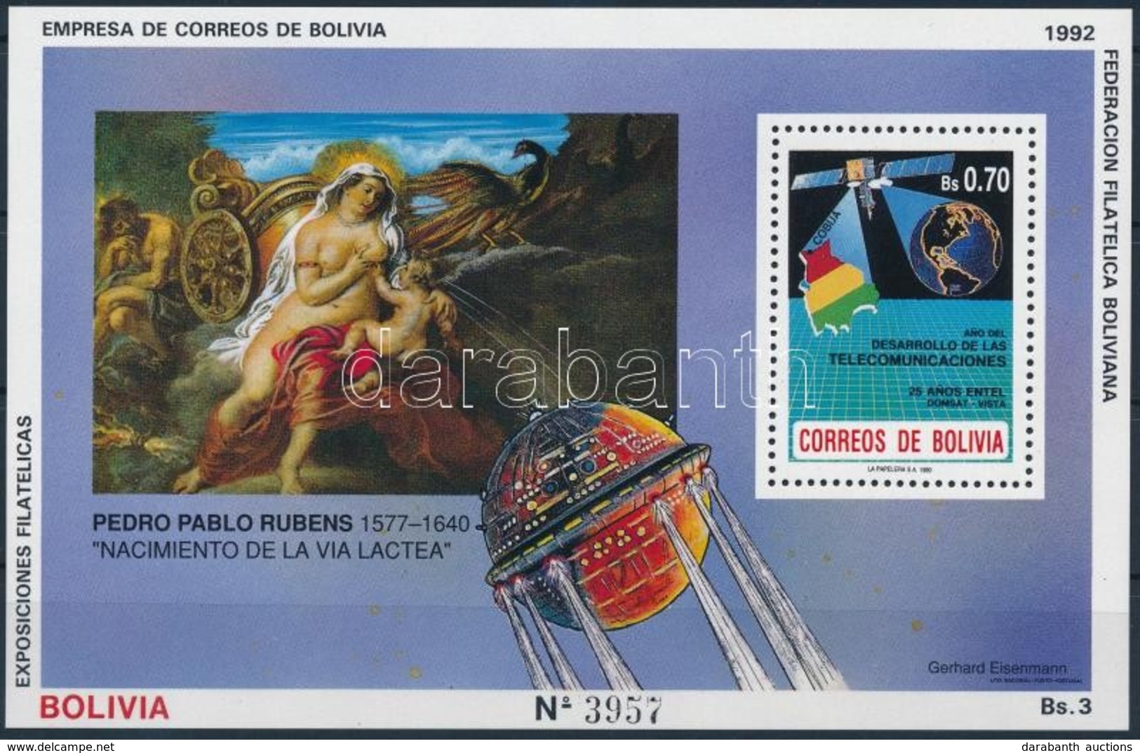 ** 1992 Rubens Festmény Blokk,
Rubens Painting Block
Mi 197 - Other & Unclassified