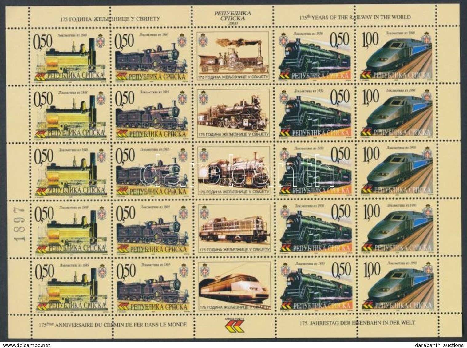 ** 2000 Mozdony Kisív Mi 179-182 - Andere & Zonder Classificatie