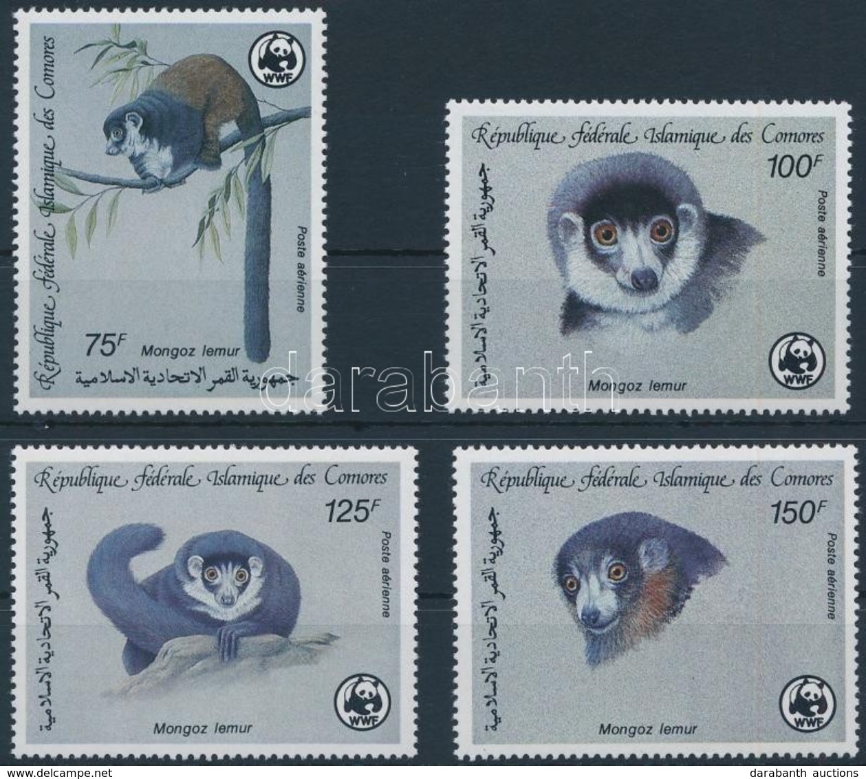 ** 1987 WWF Mongúzmaki Sor,
WWF Mongoose Maki Set
Mi 799-802 - Other & Unclassified