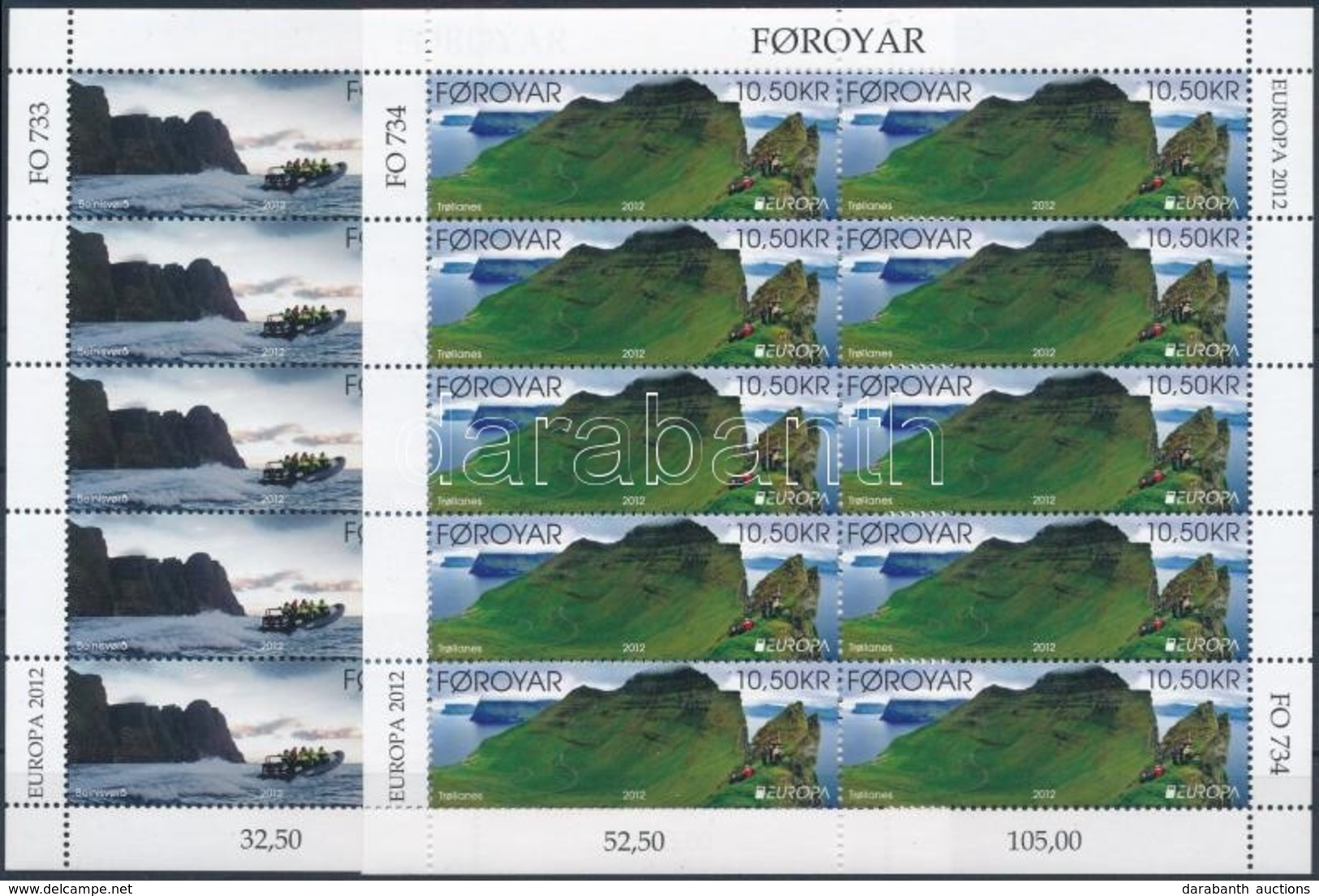 ** 2012 Europa CEPT: Turizmus Kisívsor Mi 753-754 - Other & Unclassified