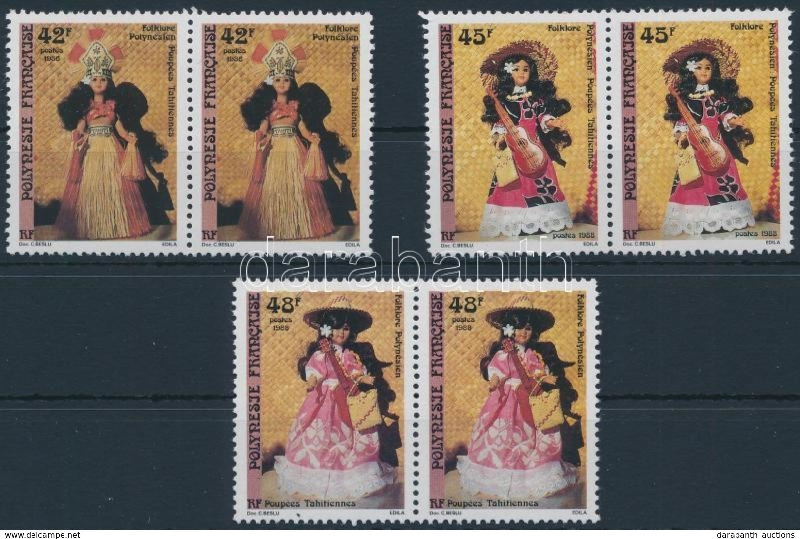 ** 1988 Művészet Sor Párokban,
Art Set In Pairs
Mi 507-509 - Altri & Non Classificati