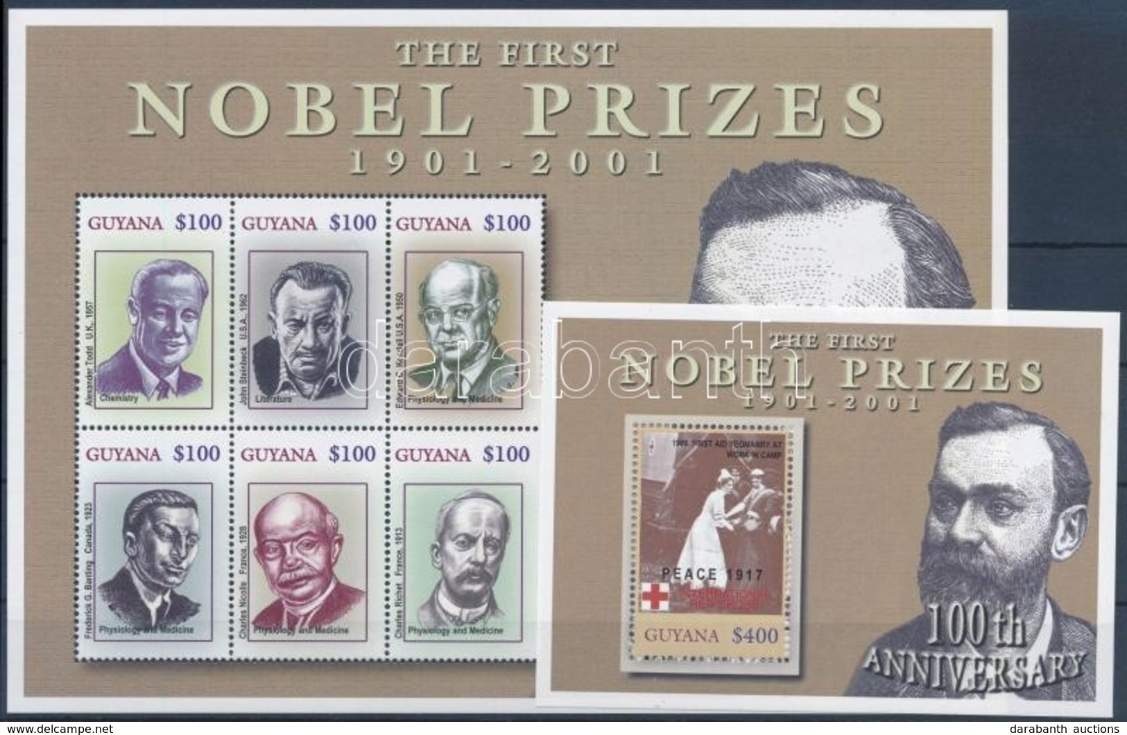 ** 2002 Nobel-díjasok Kisívsor + 3 Blokk Mi 7357-7368 + 728-730 - Other & Unclassified